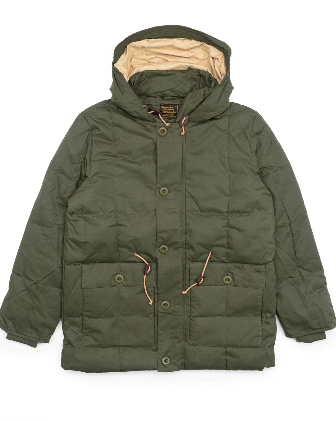 Down Expedition Parka Hbt Waxed Army Green