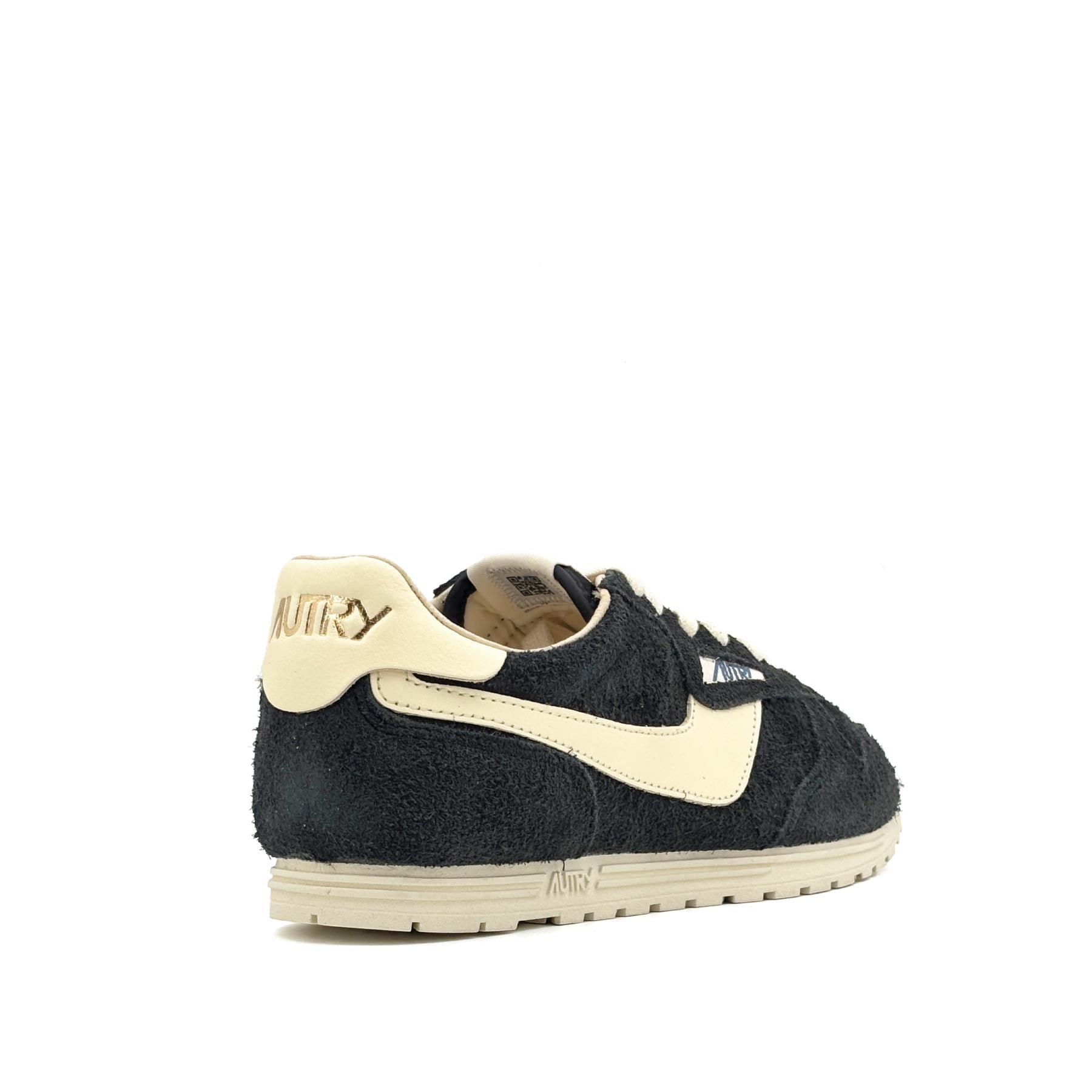 Windspin Low Women Suede Leather Black Rutabaga