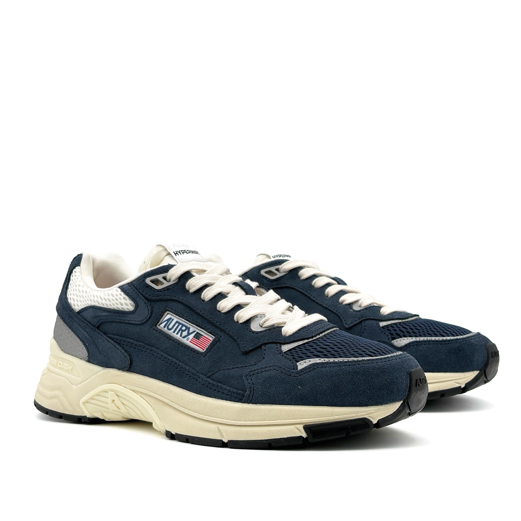 Hyperway Low Man Suede Mesh Bluette Silver