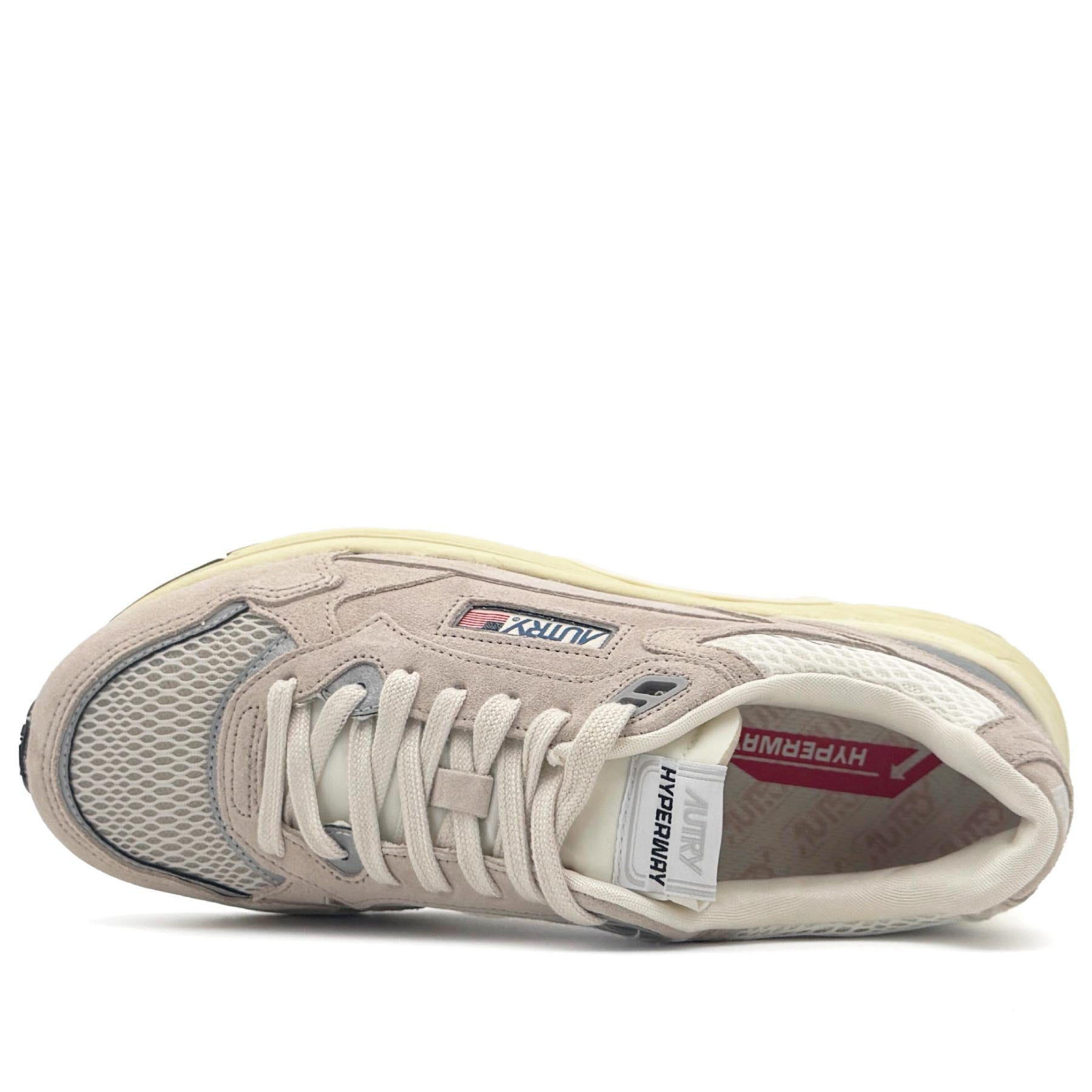 Hyperway Low Man Suede Mesh Sand Silver