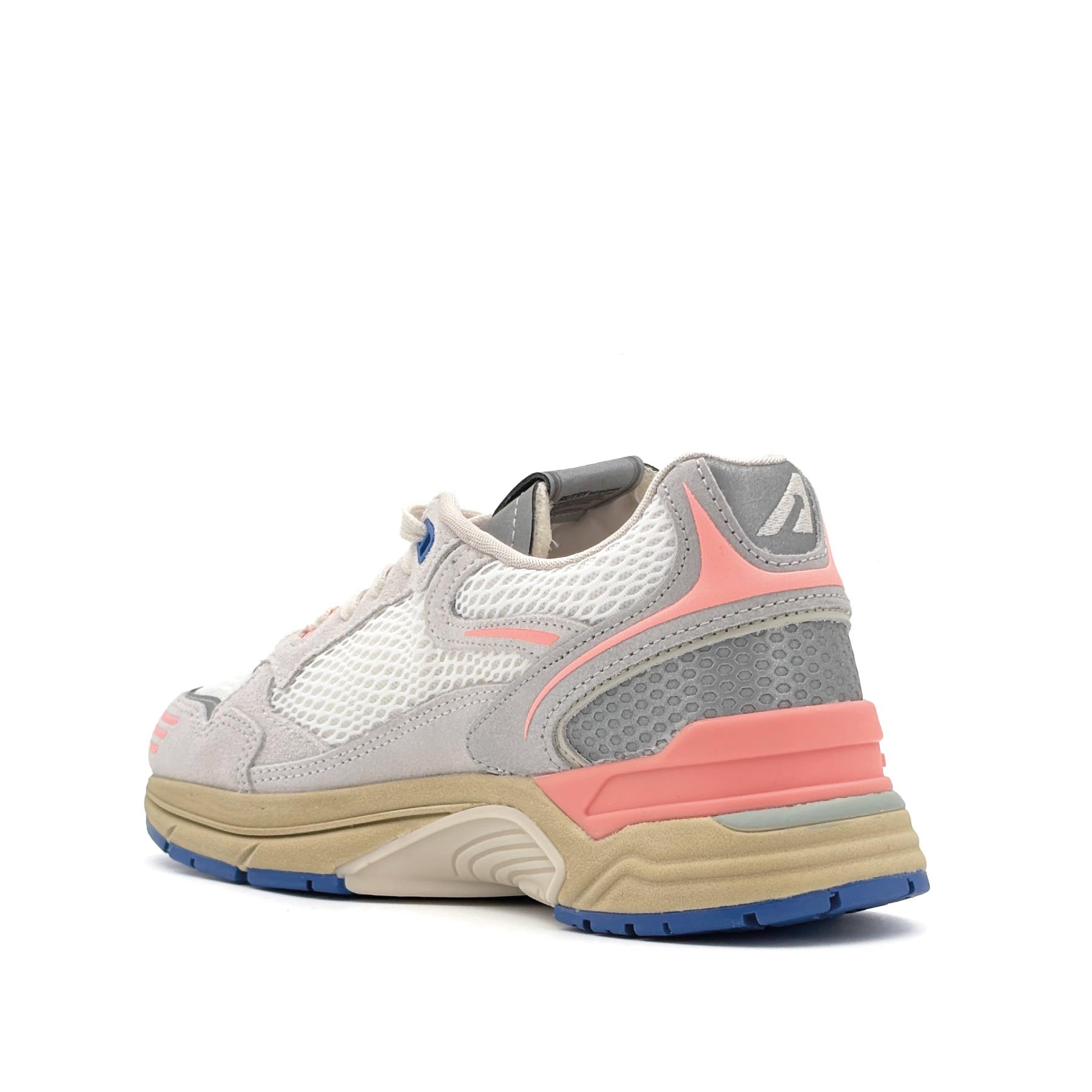 Hyperway Low Women Mesh Suede White Peach