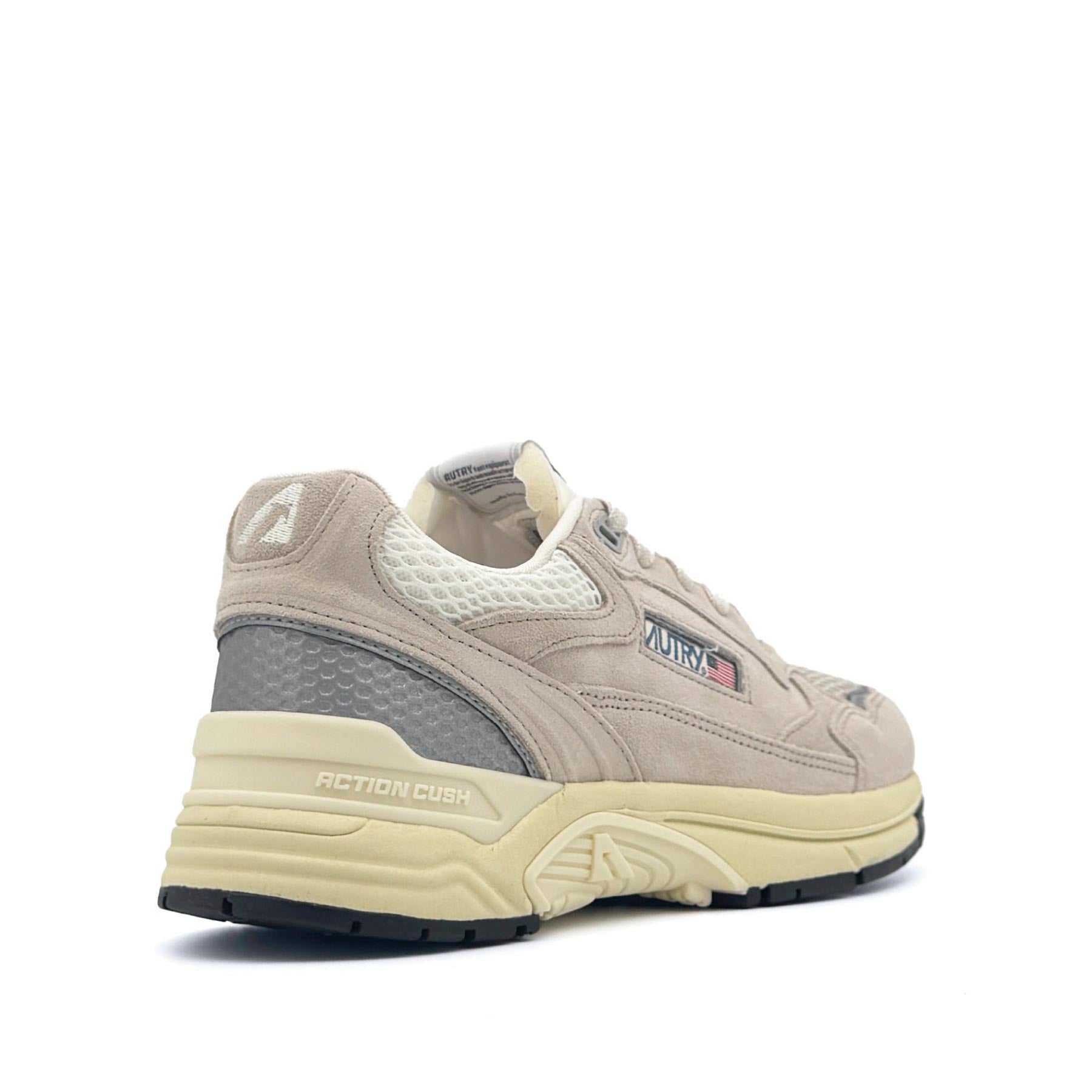 Hyperway Low Women Suede Mesh Sand Silver