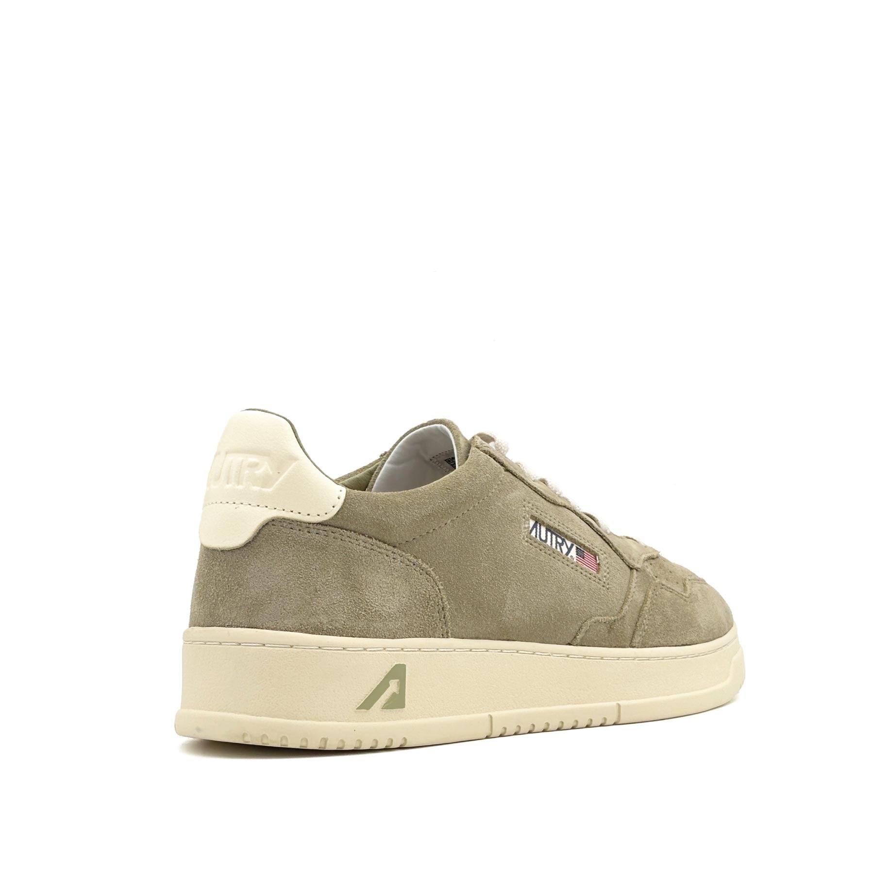 Medalist Low Man Suede Gray Green White