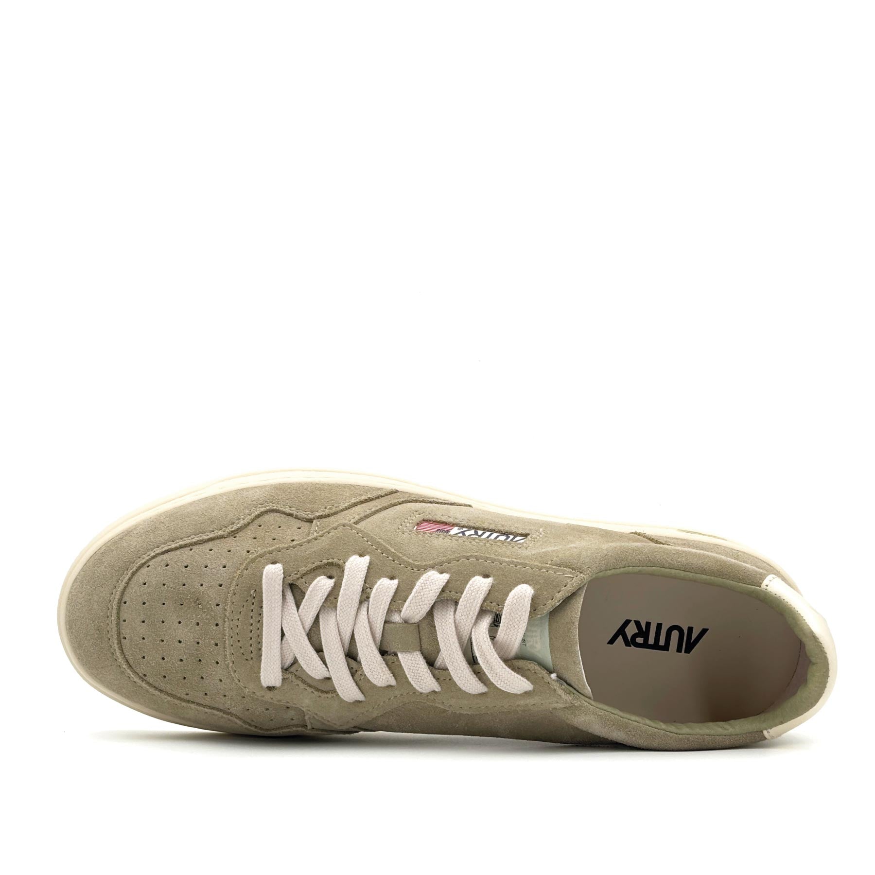 Medalist Low Man Suede Gray Green White