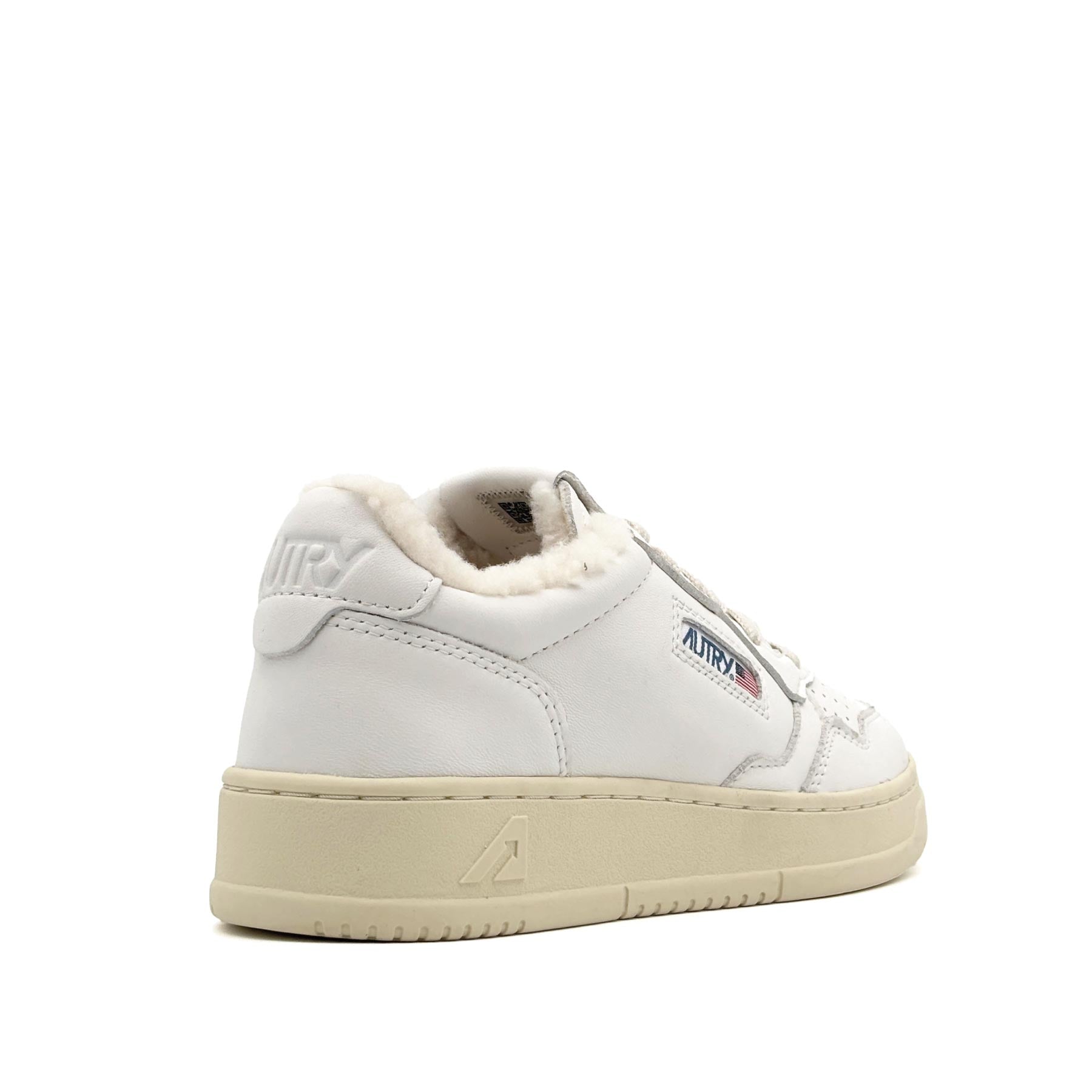 Medalist Low Woman Goat Shearling White