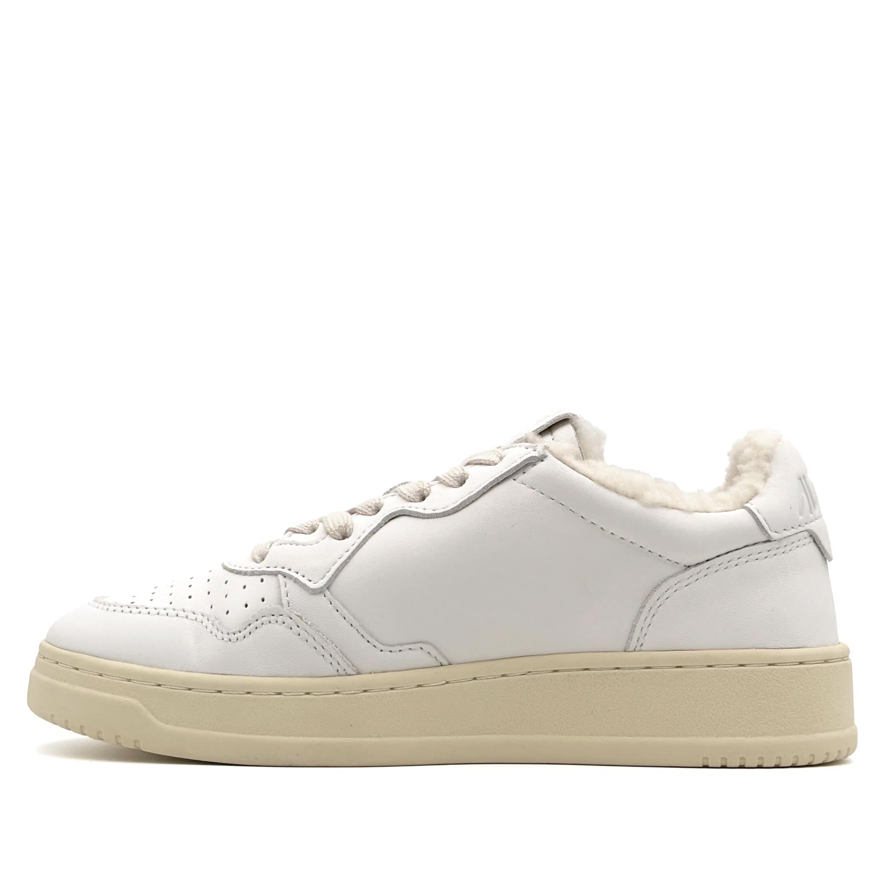 Medalist Low Woman Goat Shearling White