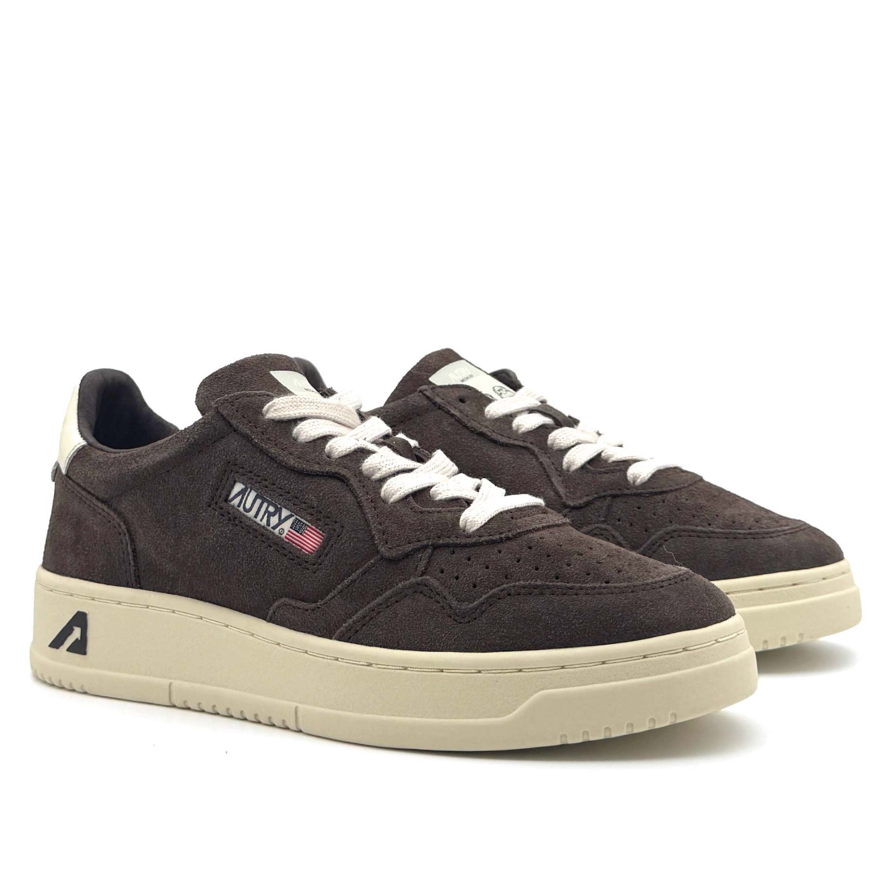 Medalist Low Women Finish Suede Moka White