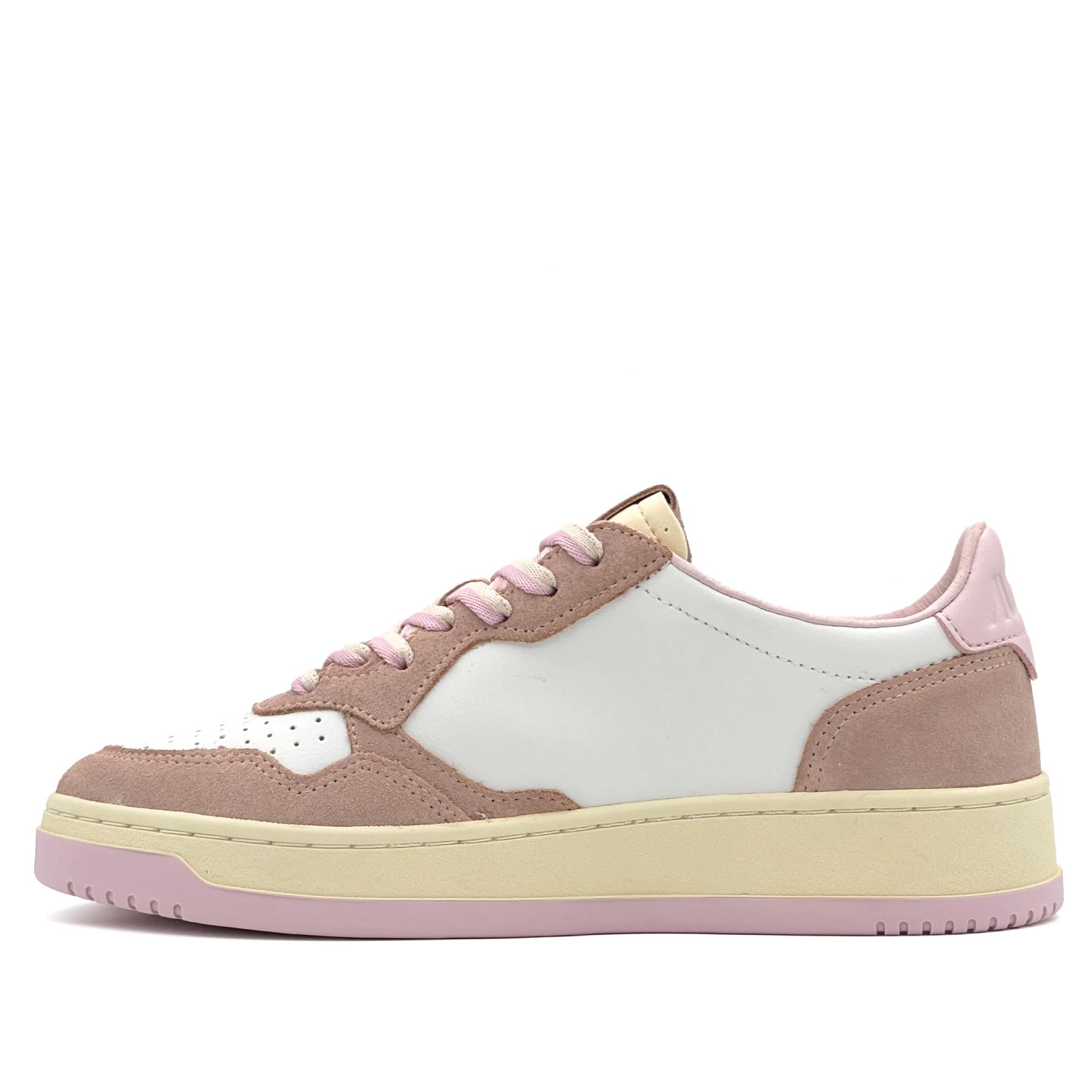 Medalist Low Women Leather Suede Lilac White Phard