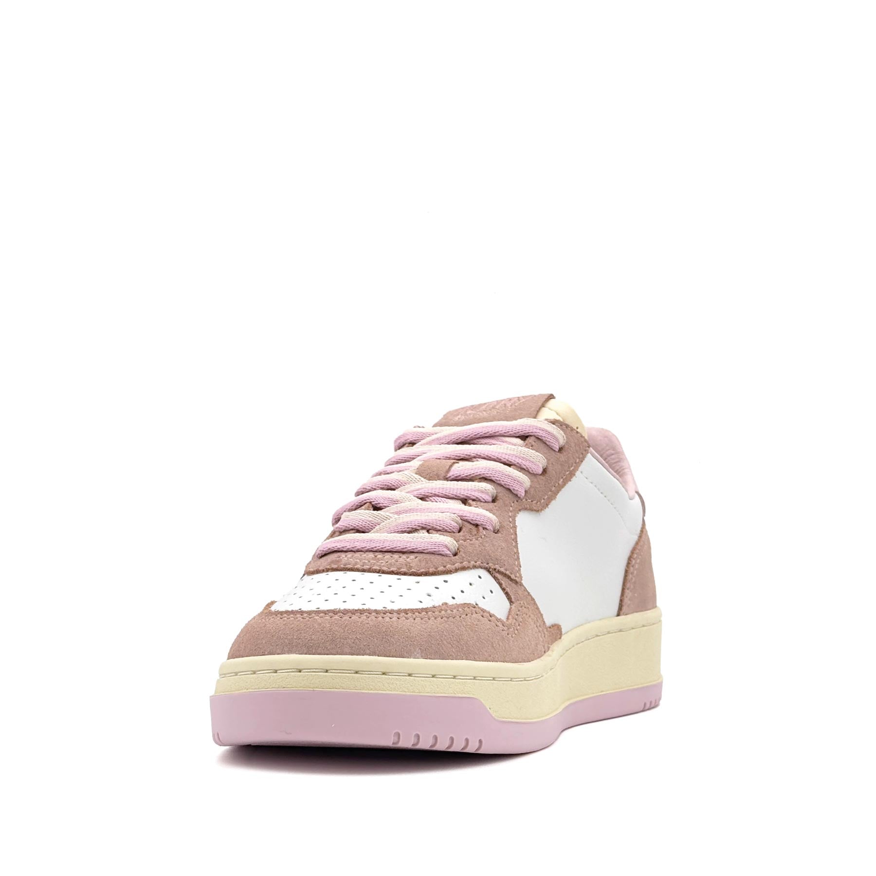Medalist Low Women Leather Suede Lilac White Phard