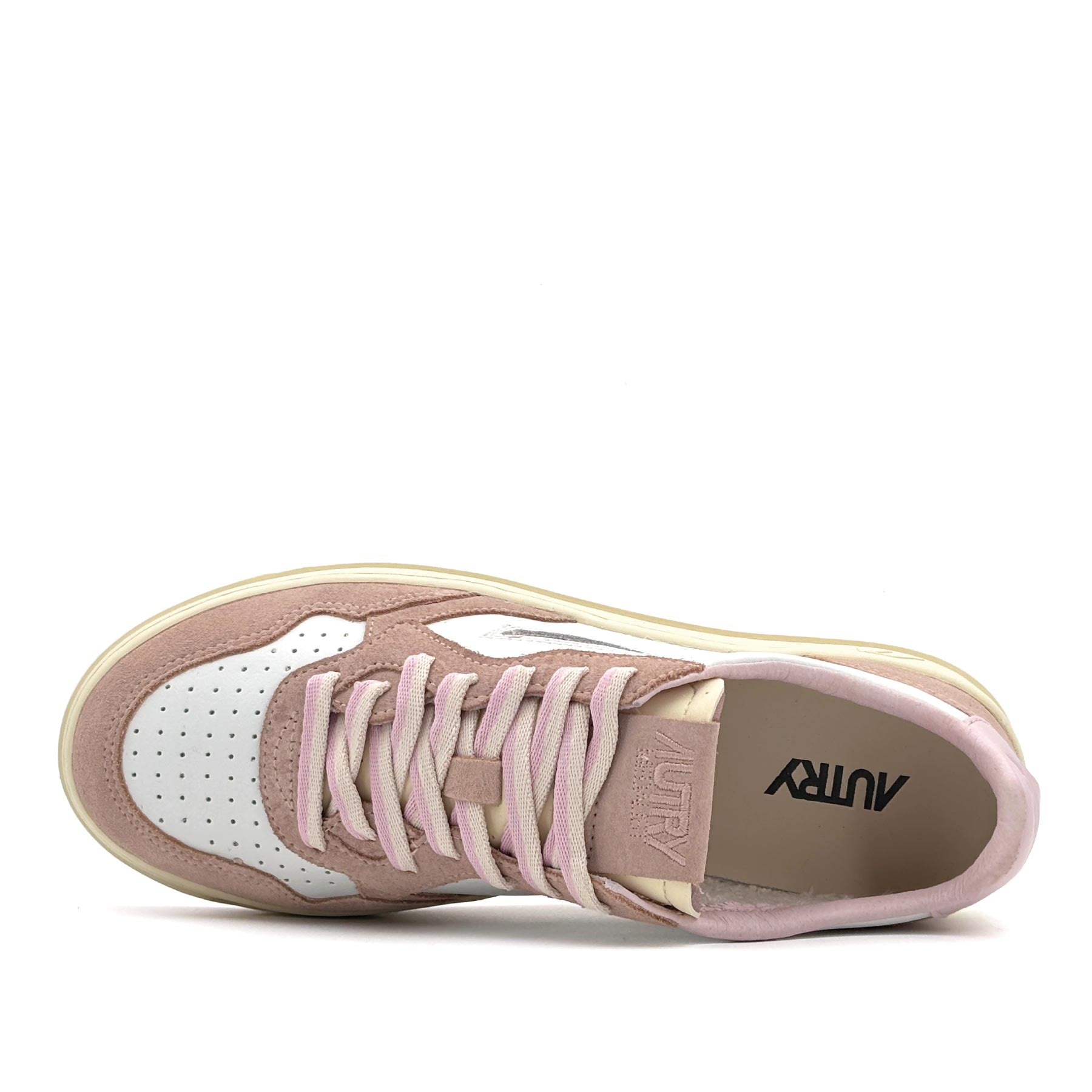 Medalist Low Women Leather Suede Lilac White Phard