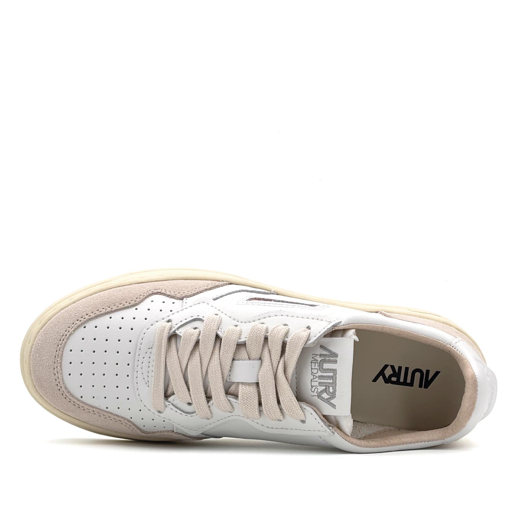 Medalist Low Women Leather Suede White