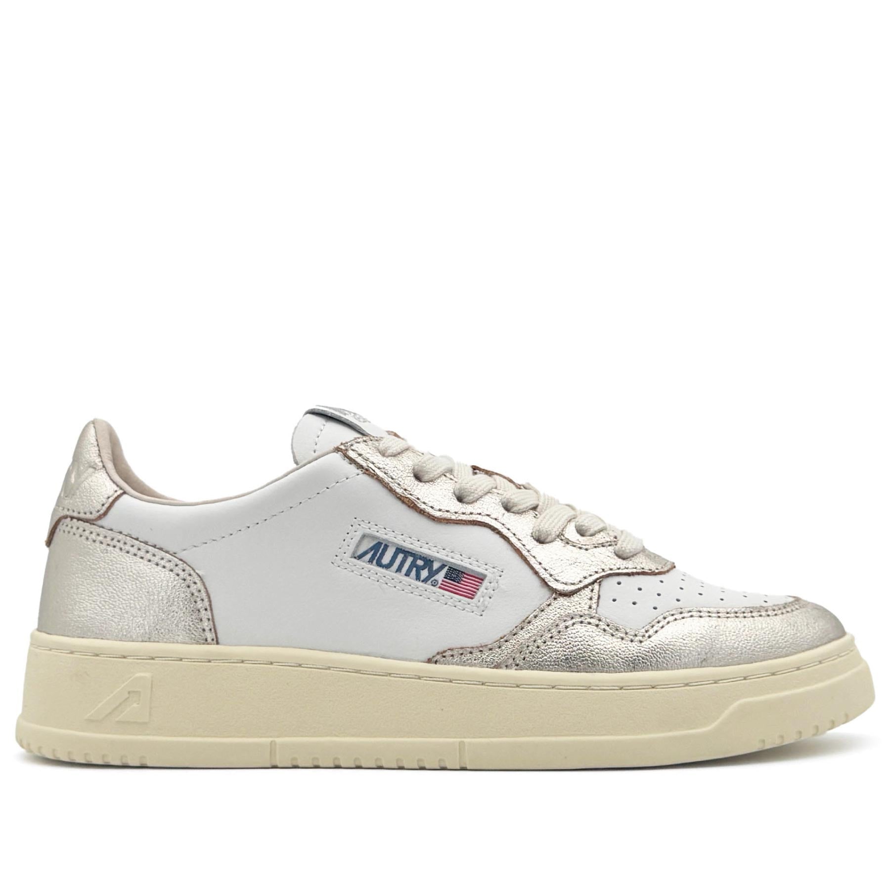 Medalist Low Women Leather White Platinum