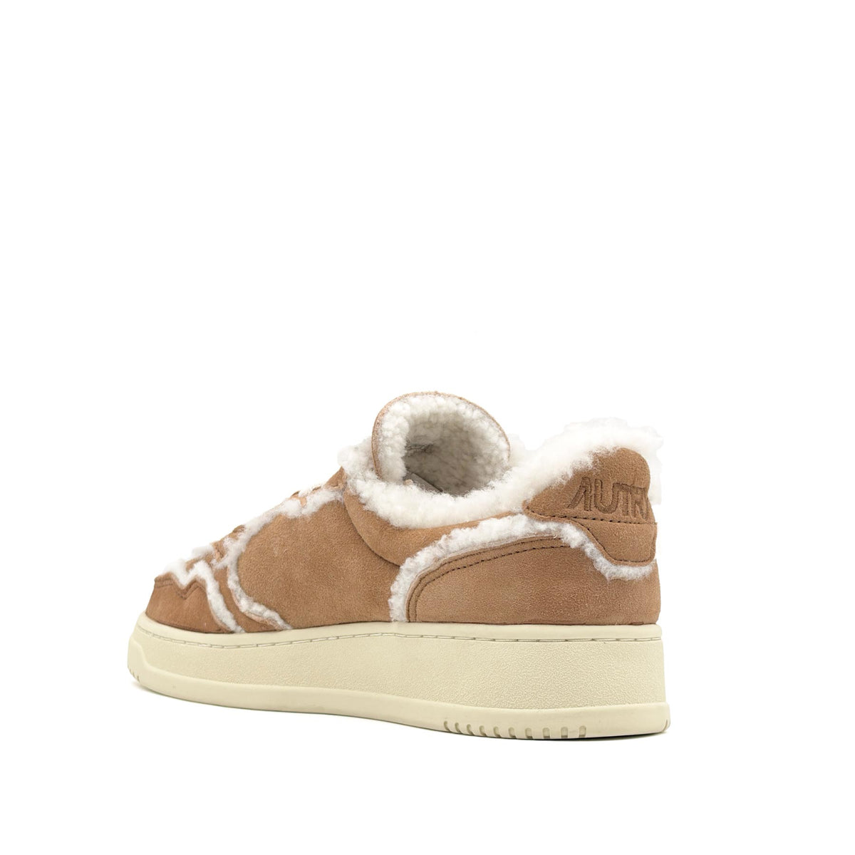 Medalist Low Women Suede Shearling Cognac