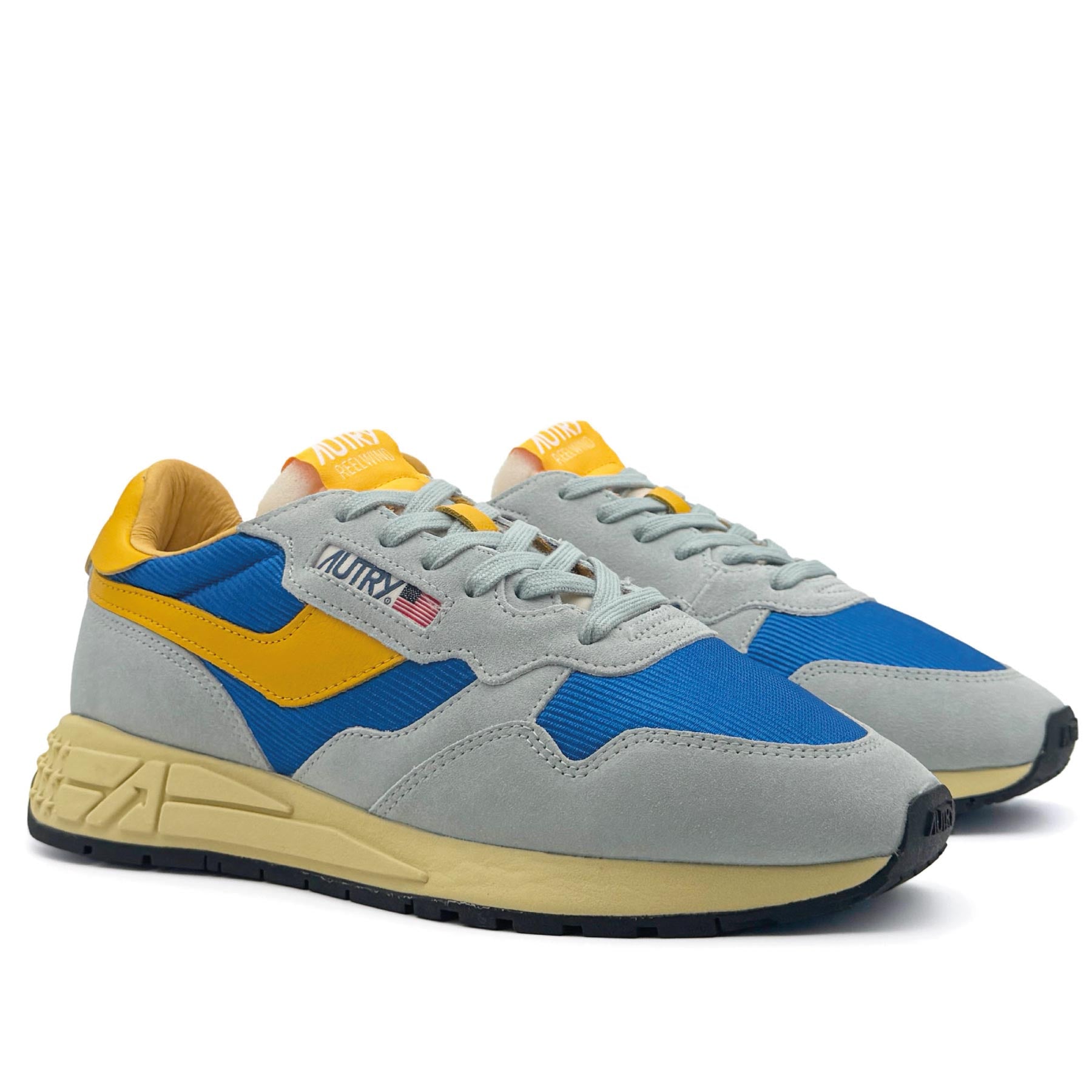 Reelwind Low Man Suede Mesh Blue Day Lily