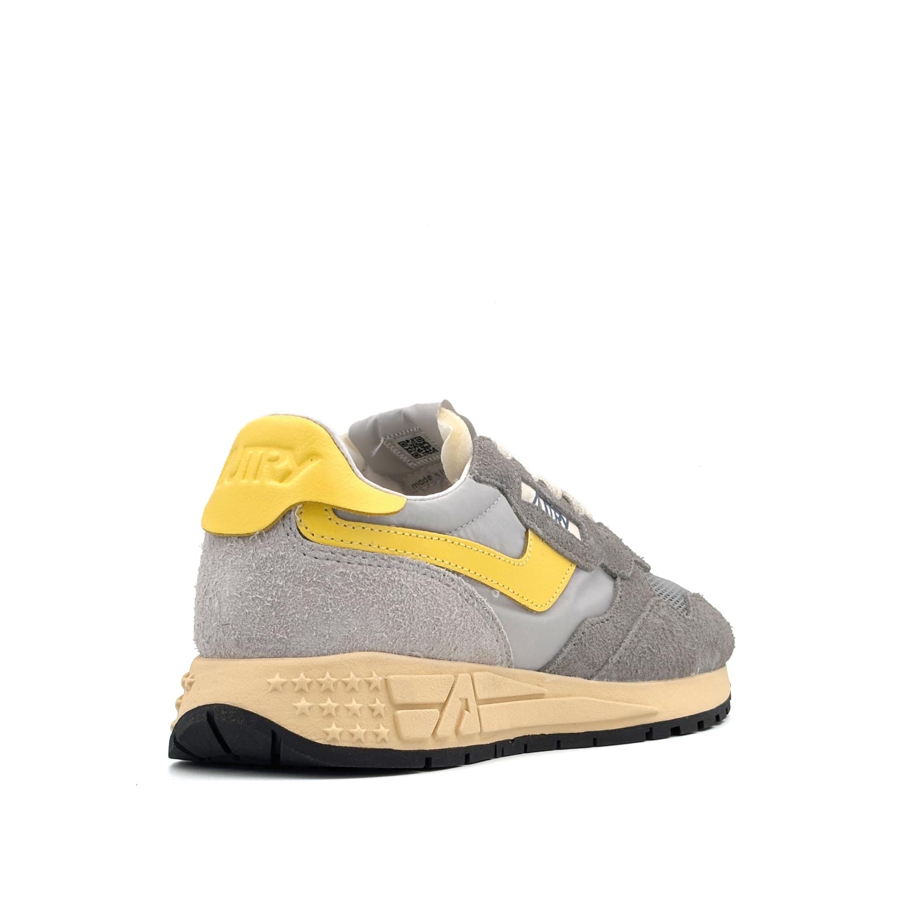Reelwind Low Women Suede Net 3C Plumb Yellowflower