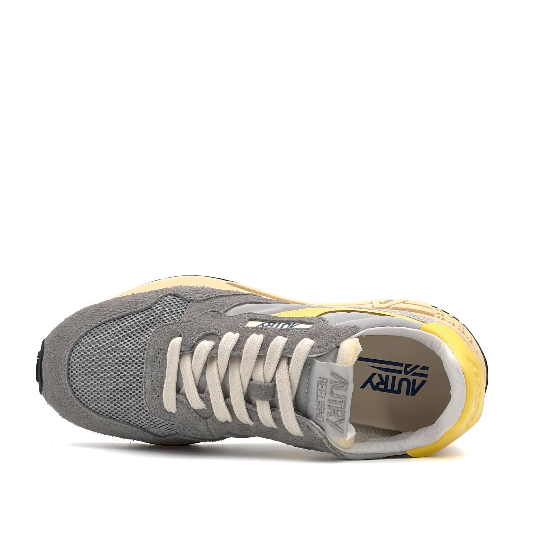 Reelwind Low Women Suede Net 3C Plumb Yellowflower