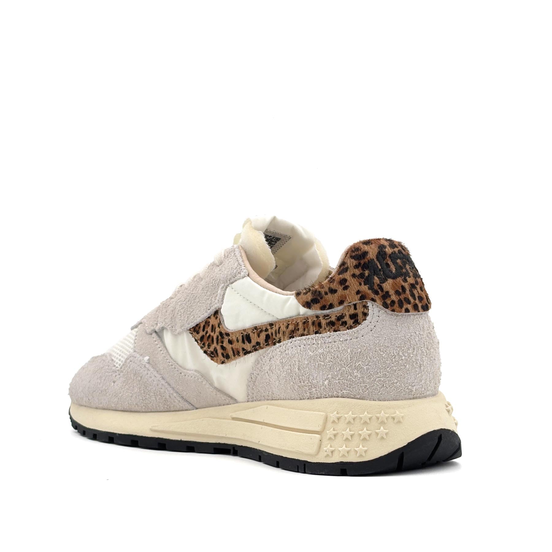 Reelwind Low Women Suede Nylon Pony White Leo