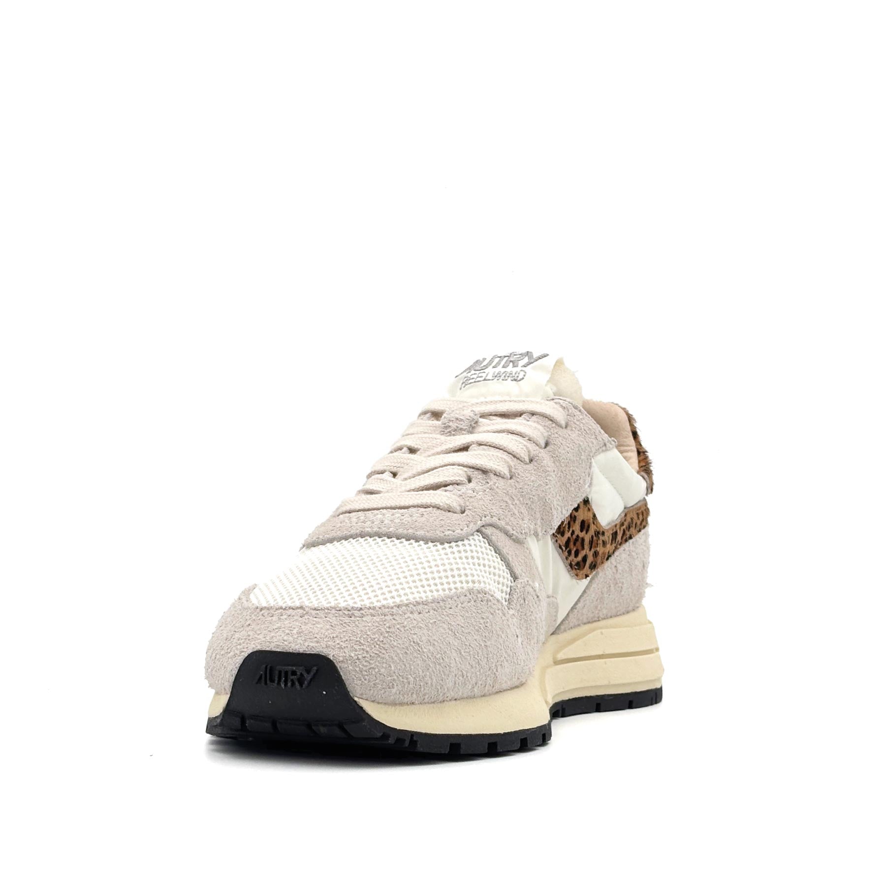 Reelwind Low Women Suede Nylon Pony White Leo