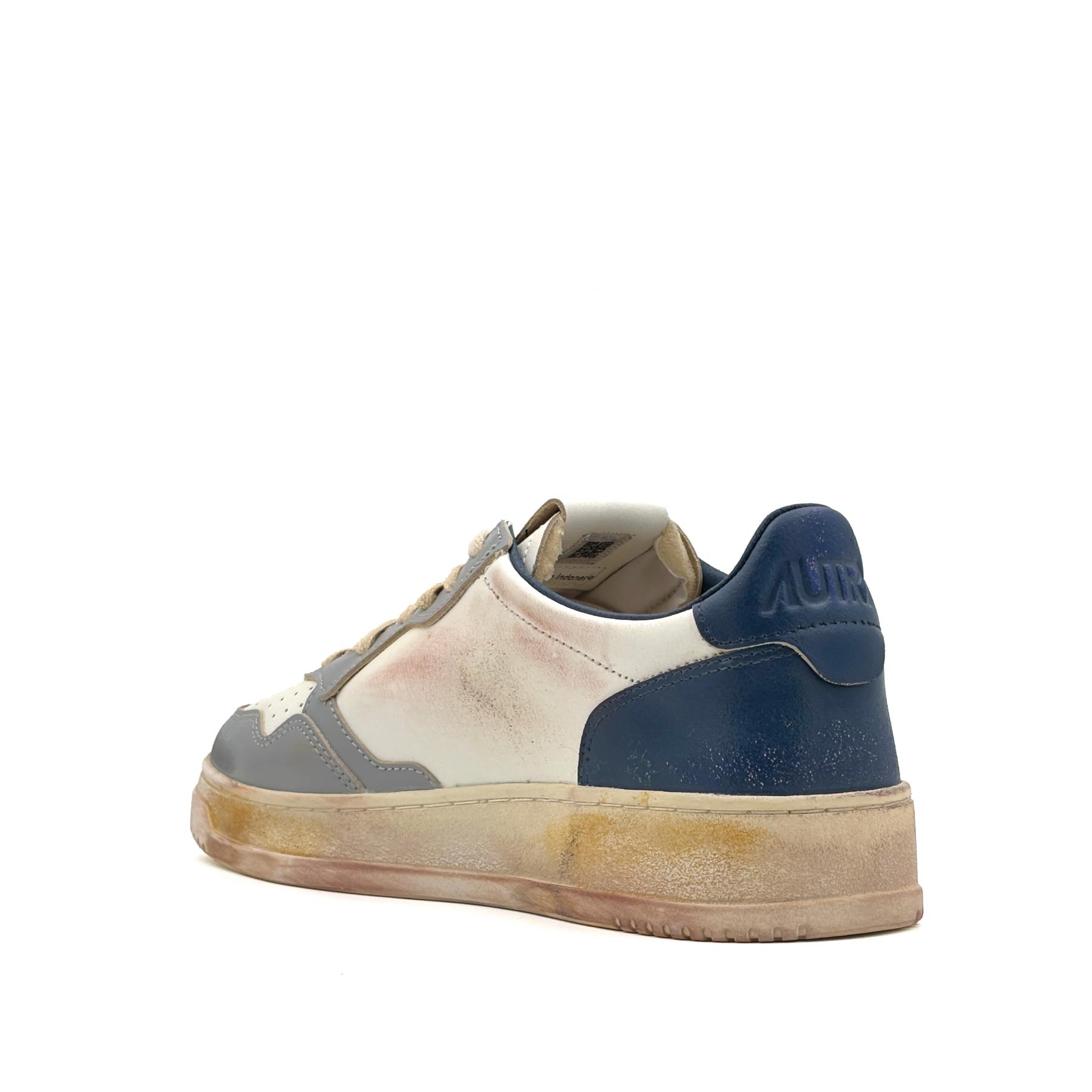 Super Vintage Low Man Leather Limestone Blue