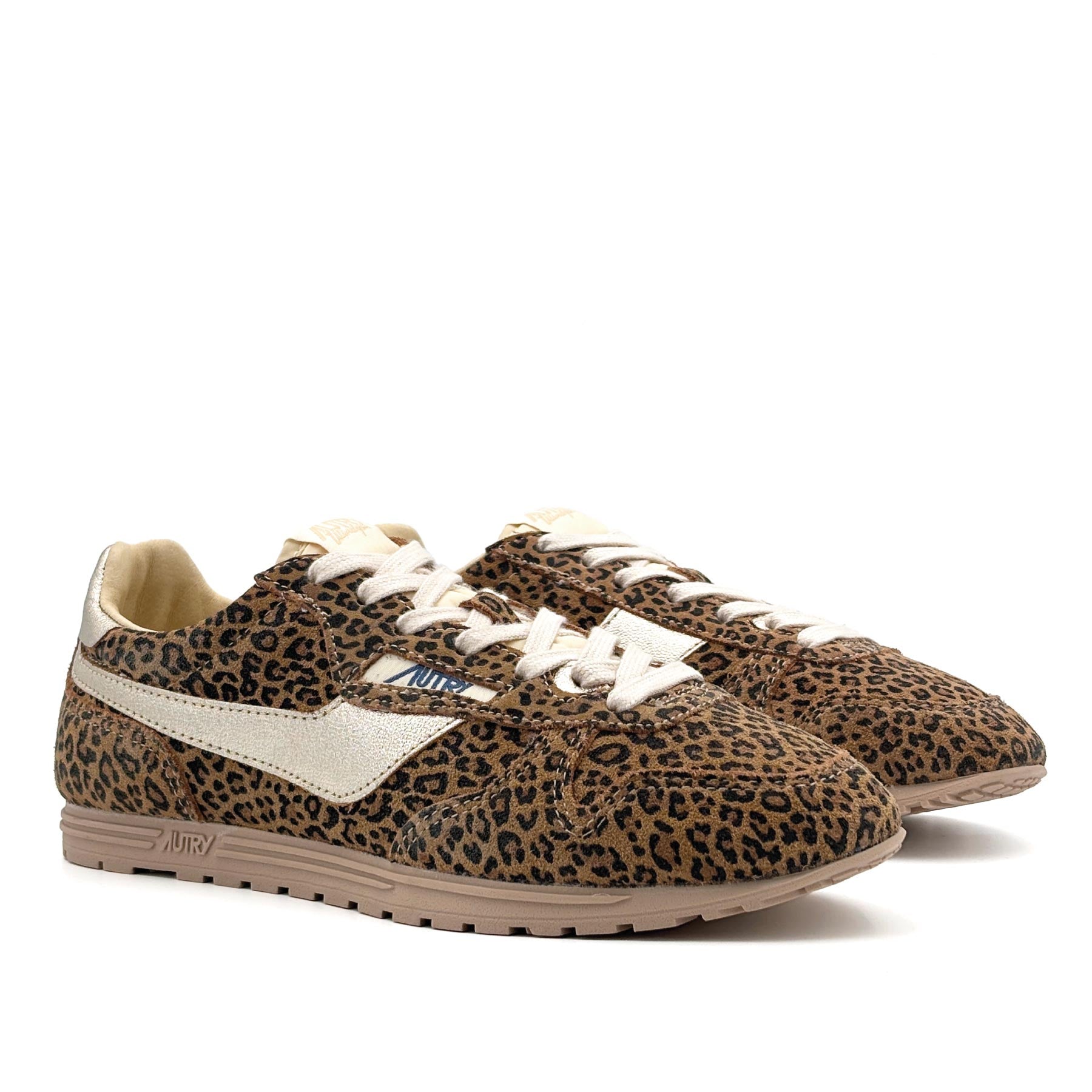 Windspin Low Women Suede Leopard Leo Platinum