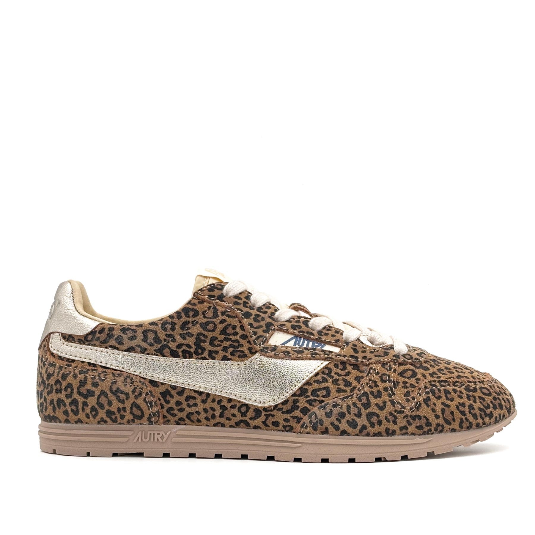Windspin Low Women Suede Leopard Leo Platinum