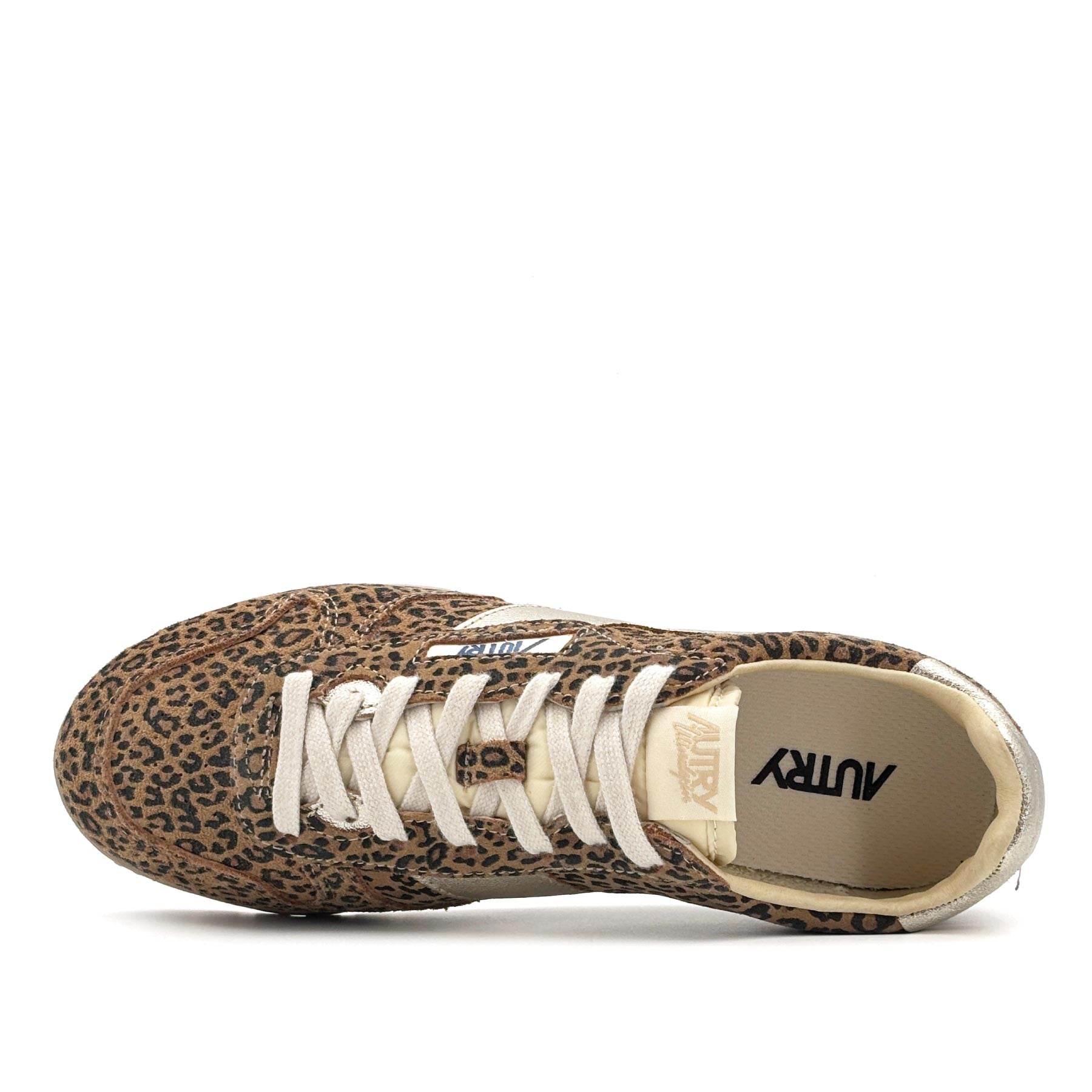 Windspin Low Women Suede Leopard Leo Platinum
