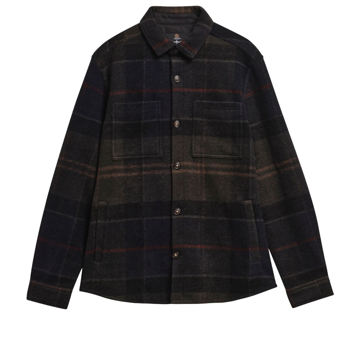 Woodlane Brushed Check Overshirt Classic Tartan