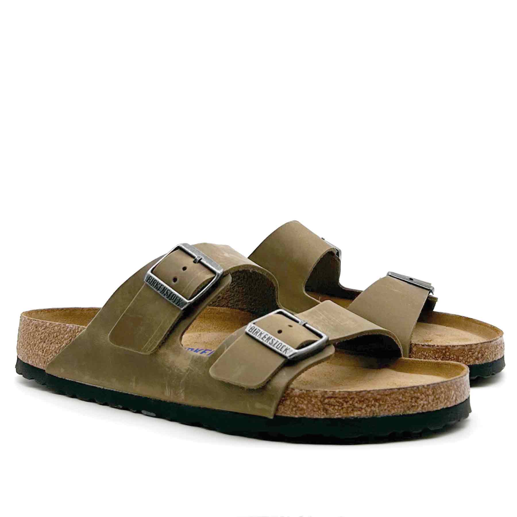 Arizona Mjukfotbädd Normal Faded Khaki Leather