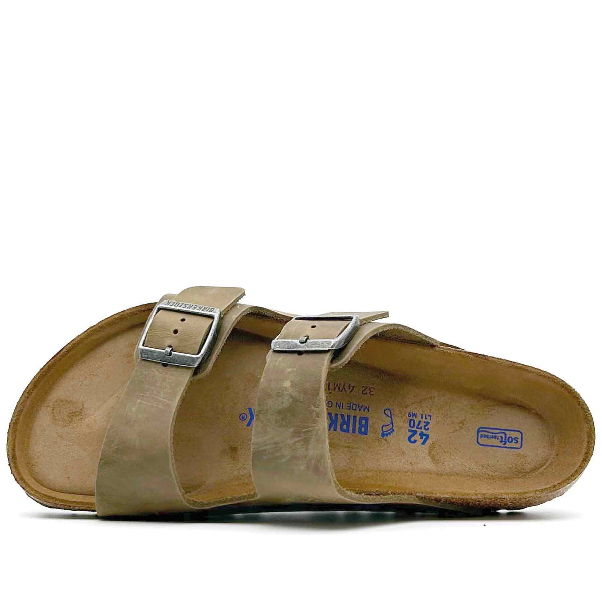 Arizona Mjukfotbädd Normal Faded Khaki Leather
