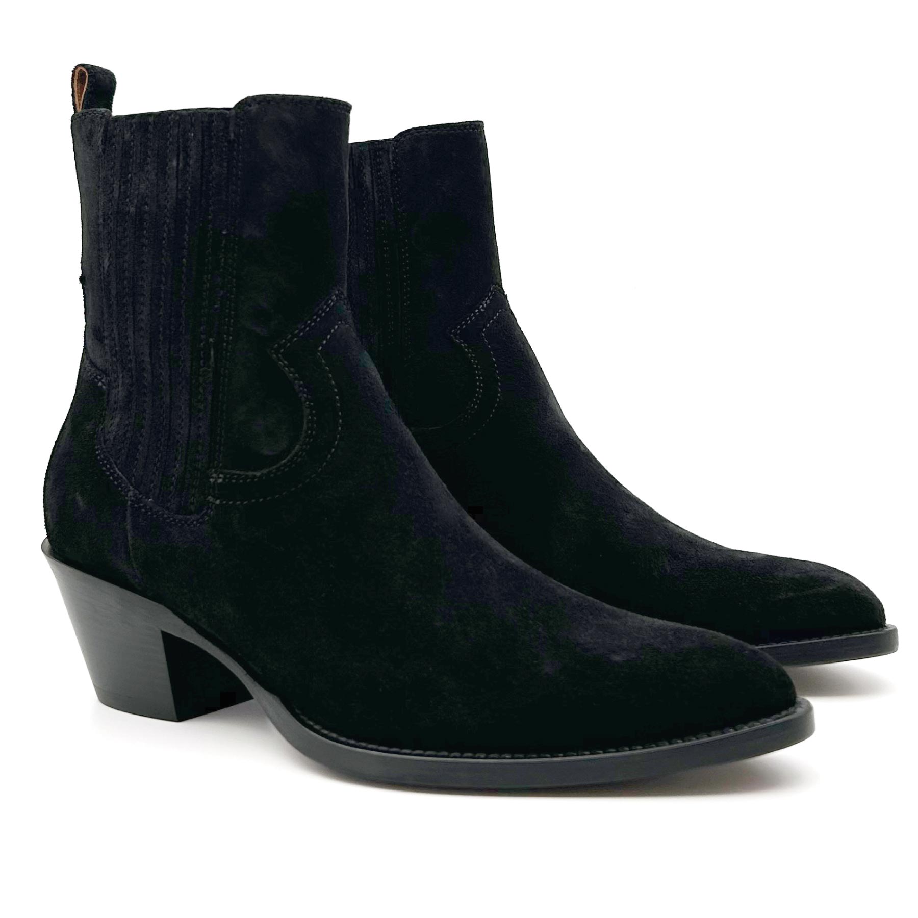 Annie Ankle Boots Black Suede