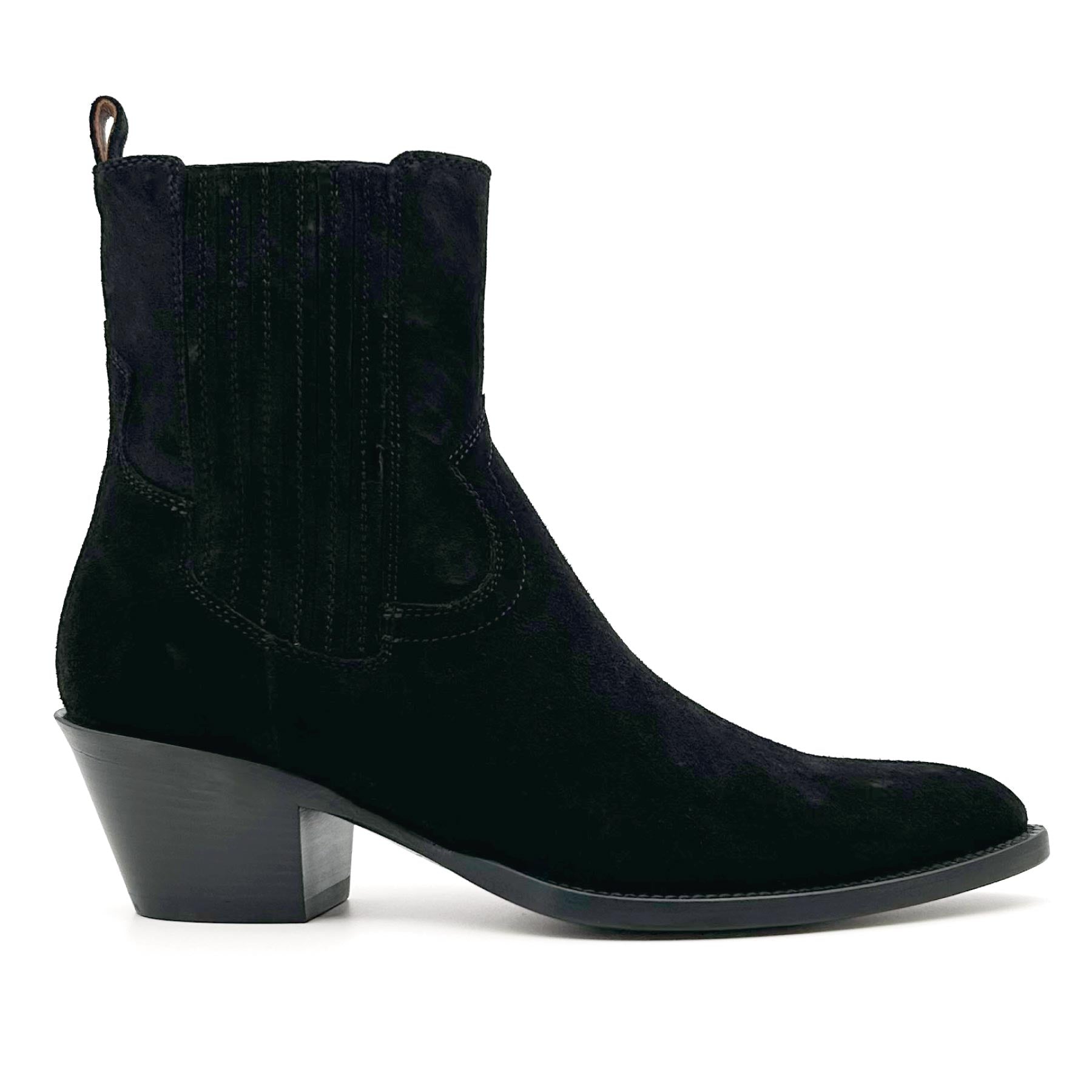Annie Ankle Boots Black Suede