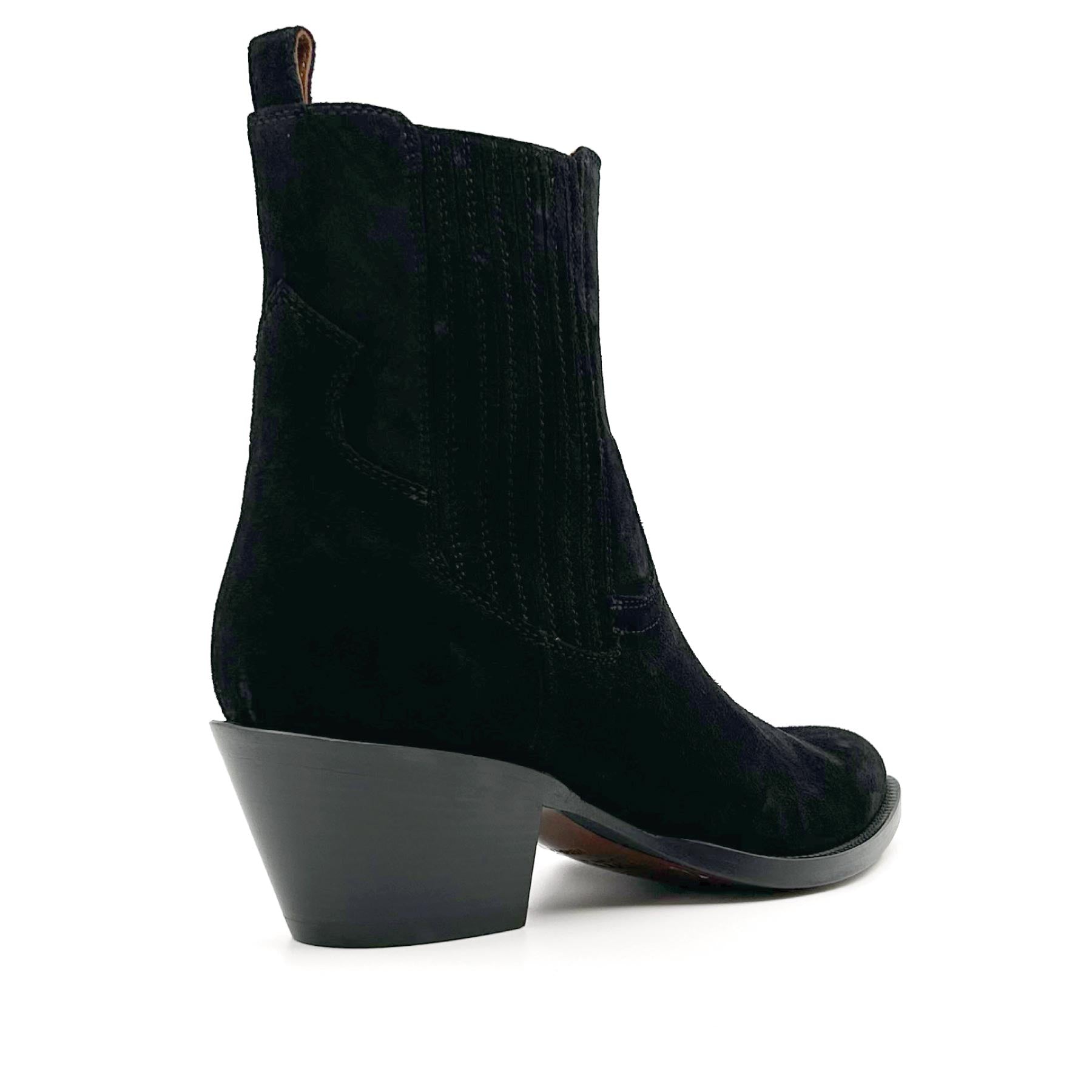 Annie Ankle Boots Black Suede