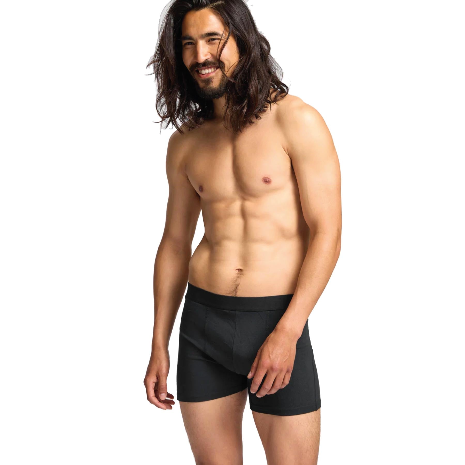 3 Pack Organic Boxer Briefs Deep Black