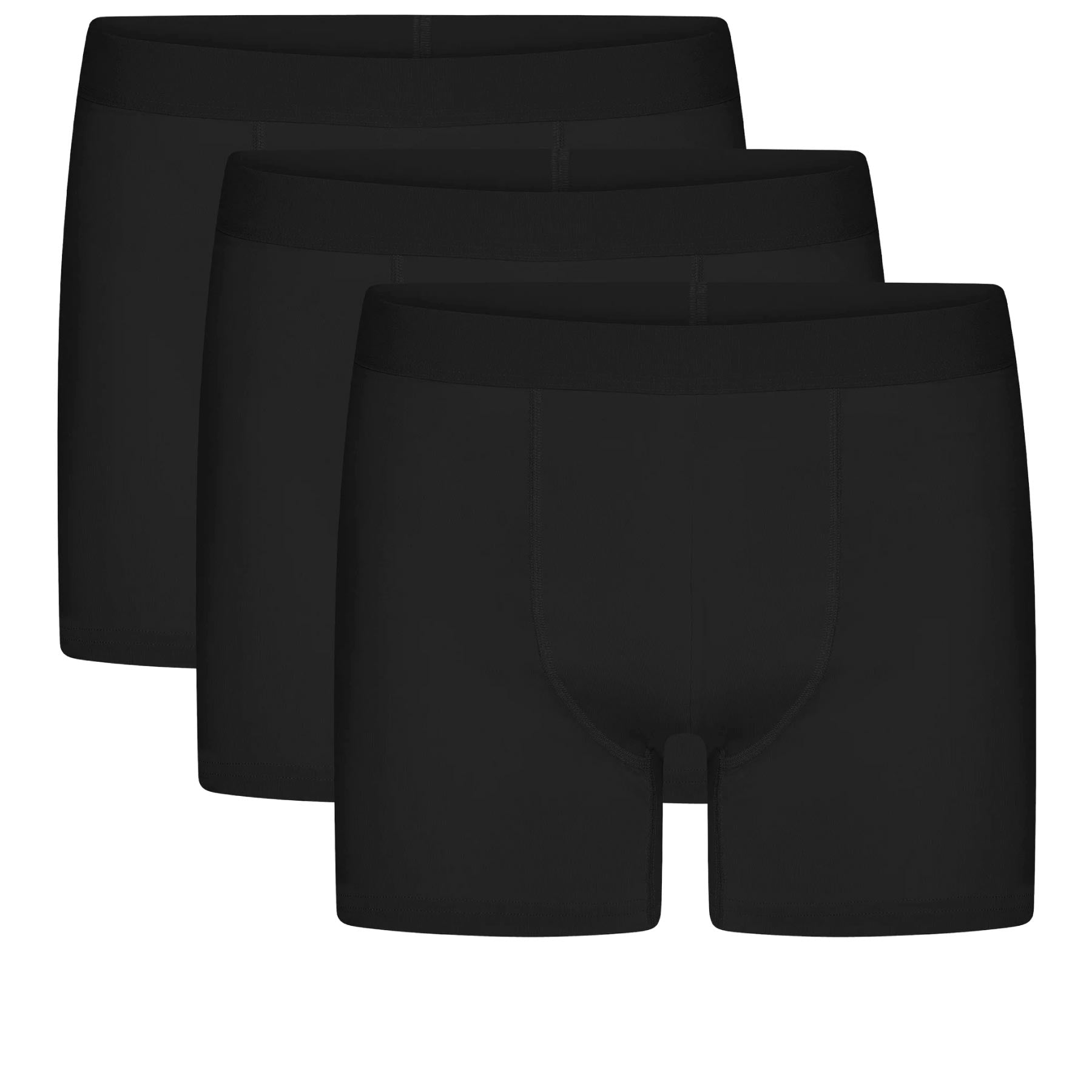 3 Pack Organic Boxer Briefs Deep Black