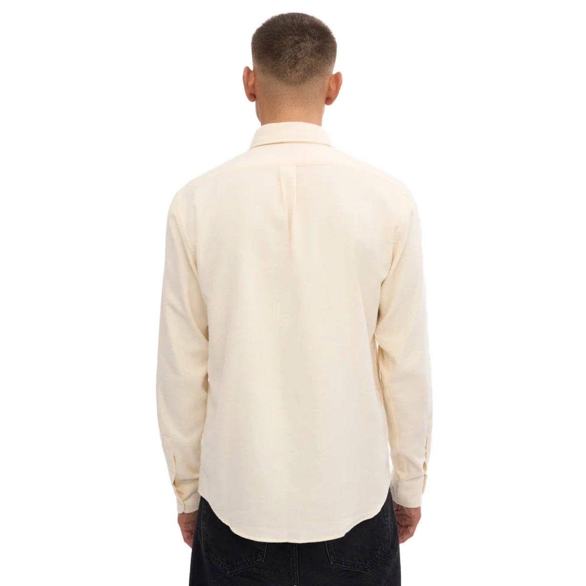 Organic Flannel Shirt Ivory White