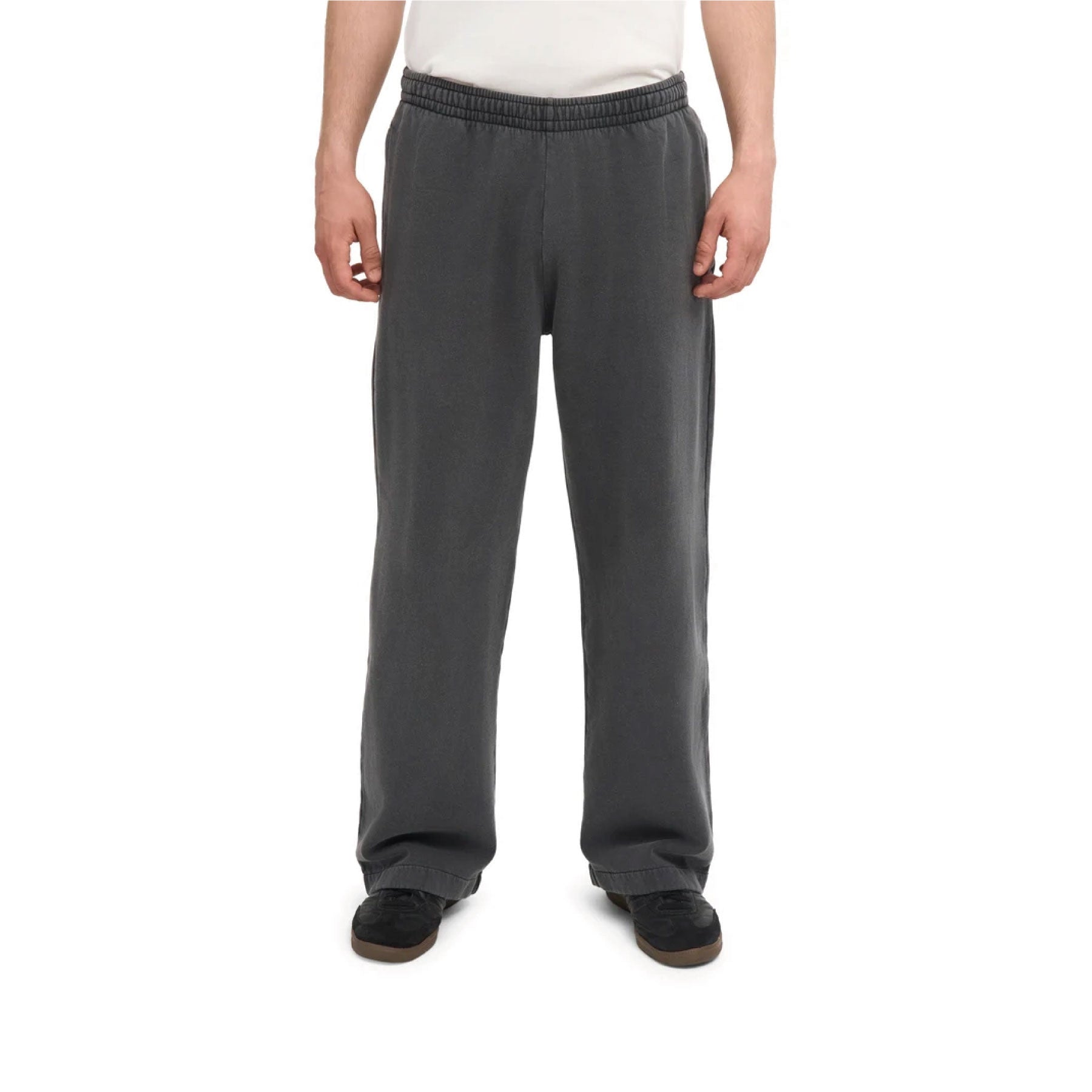 Organic Straight Leg Sweatpants Faded Black