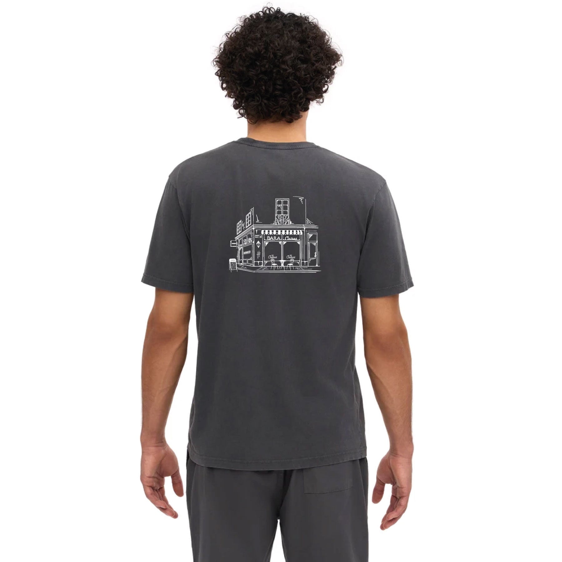 Tee Faded Black Caisas x SKOBAREN