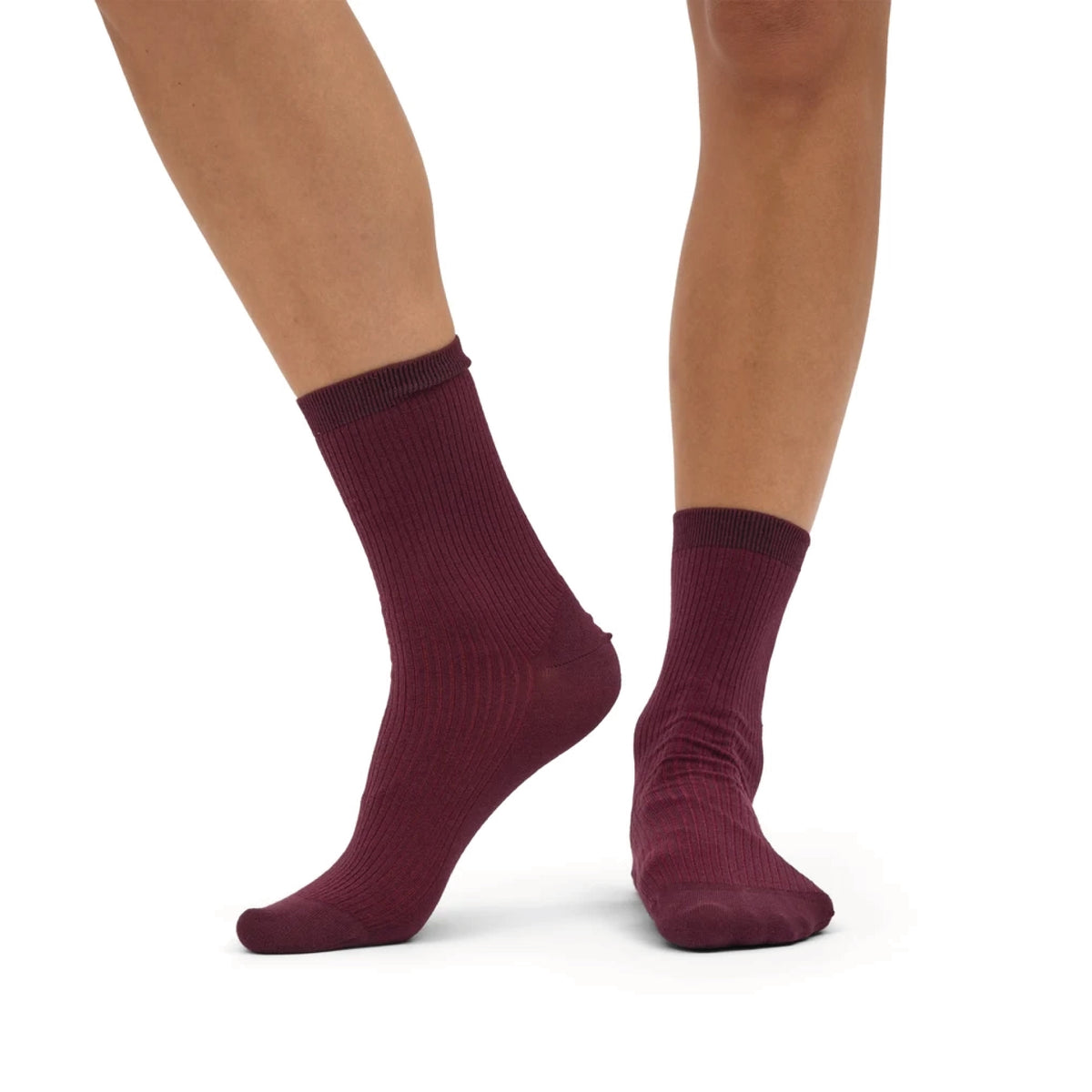 Women Classic Organic Sock Oxblood Red