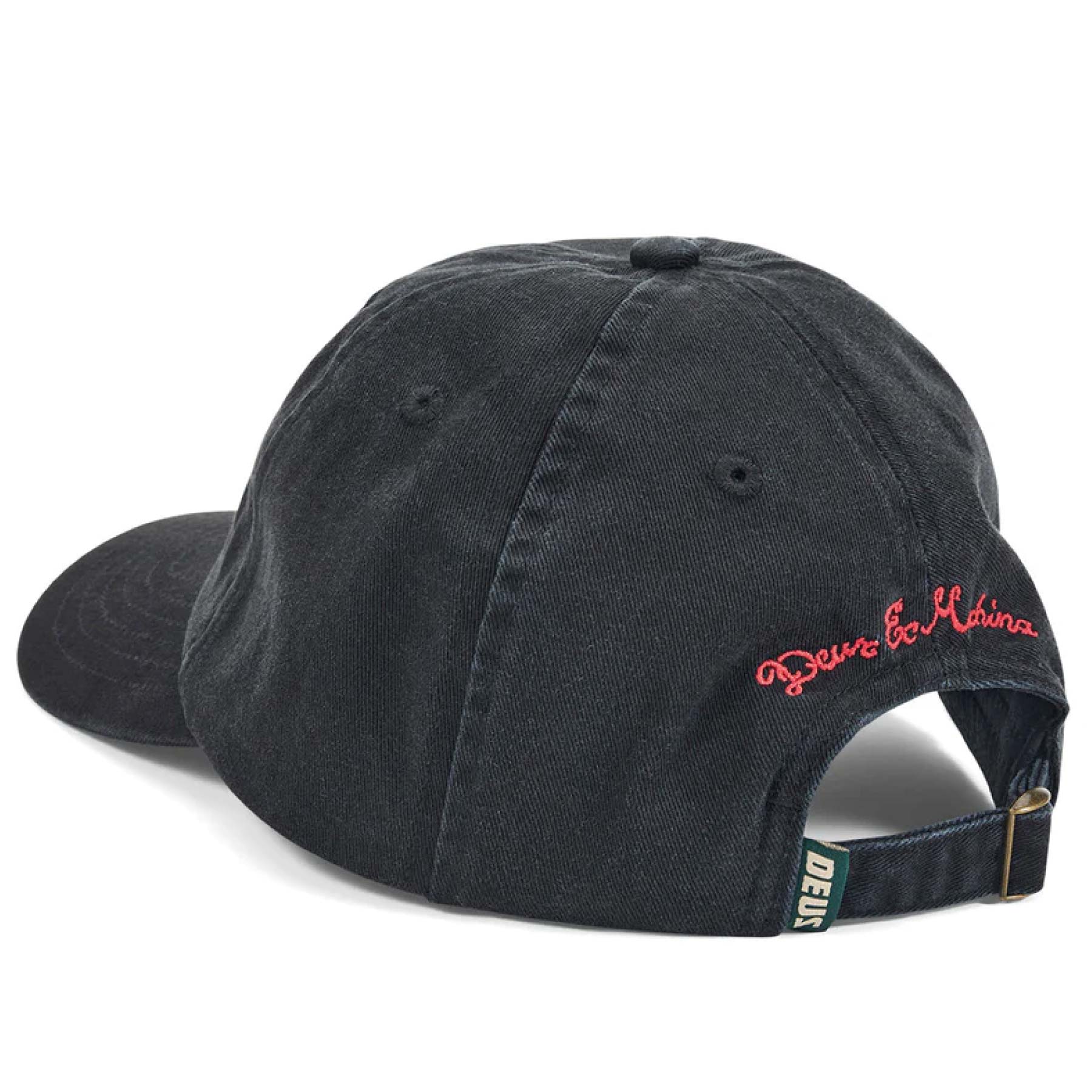 Deep Cut Dad Cap Black