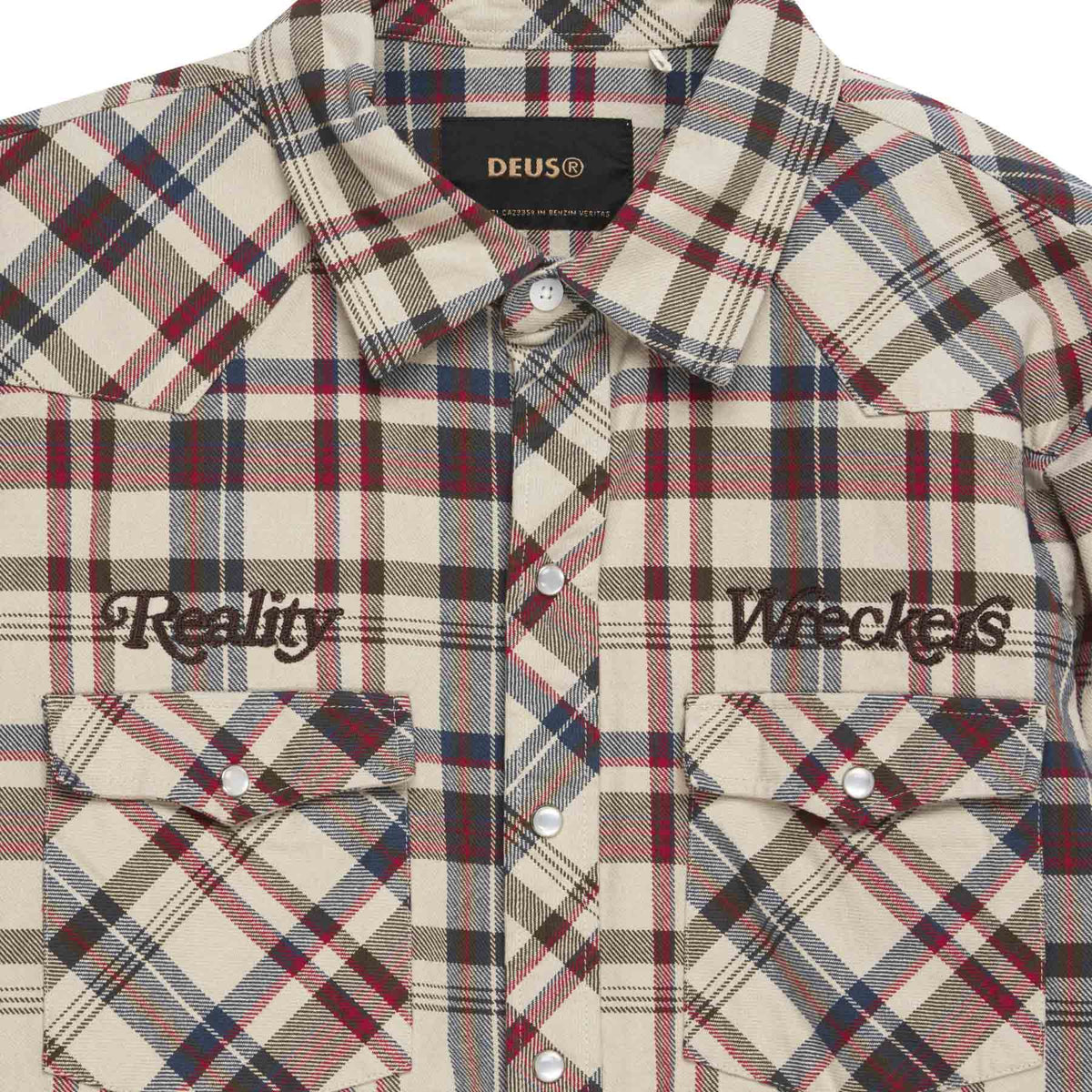 Reality Wreckers Check Shirt Natural Check