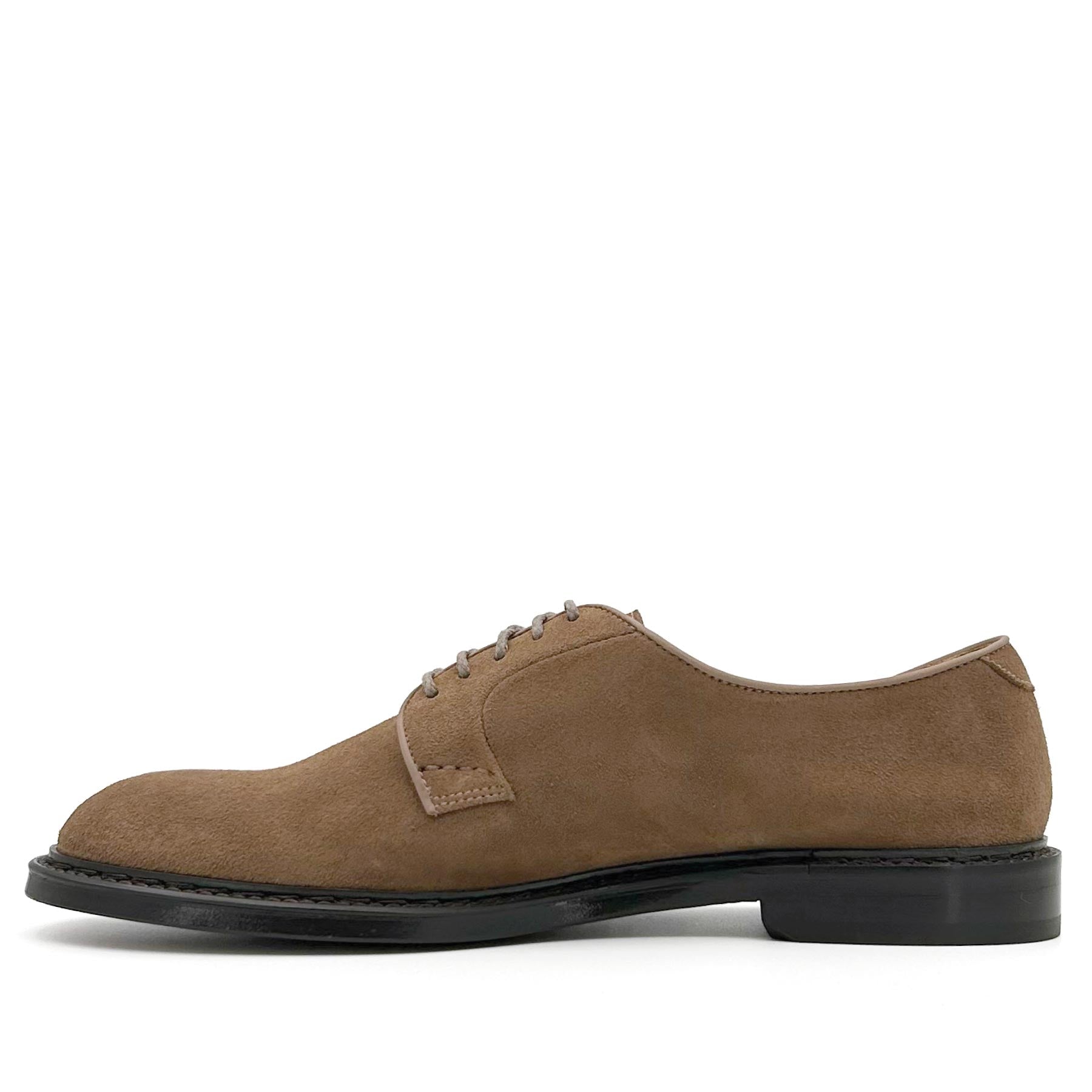Derby Visone Palude Suede Lace-Ups