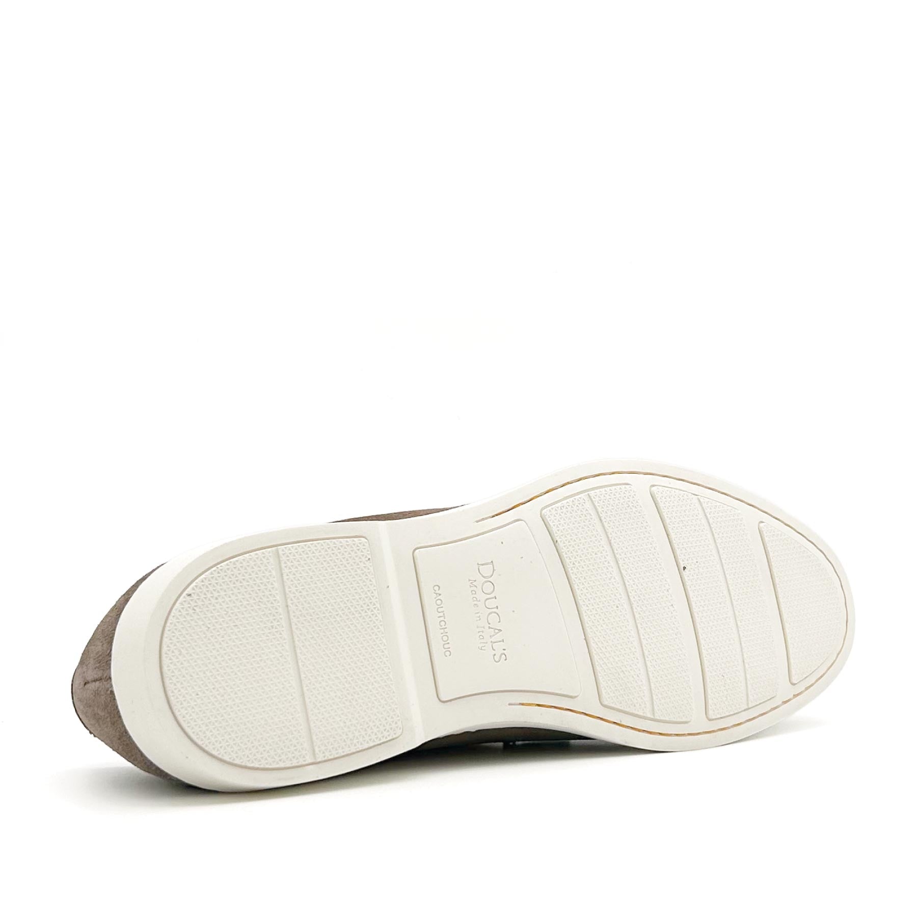 Double-Buckle Cocoa Suede