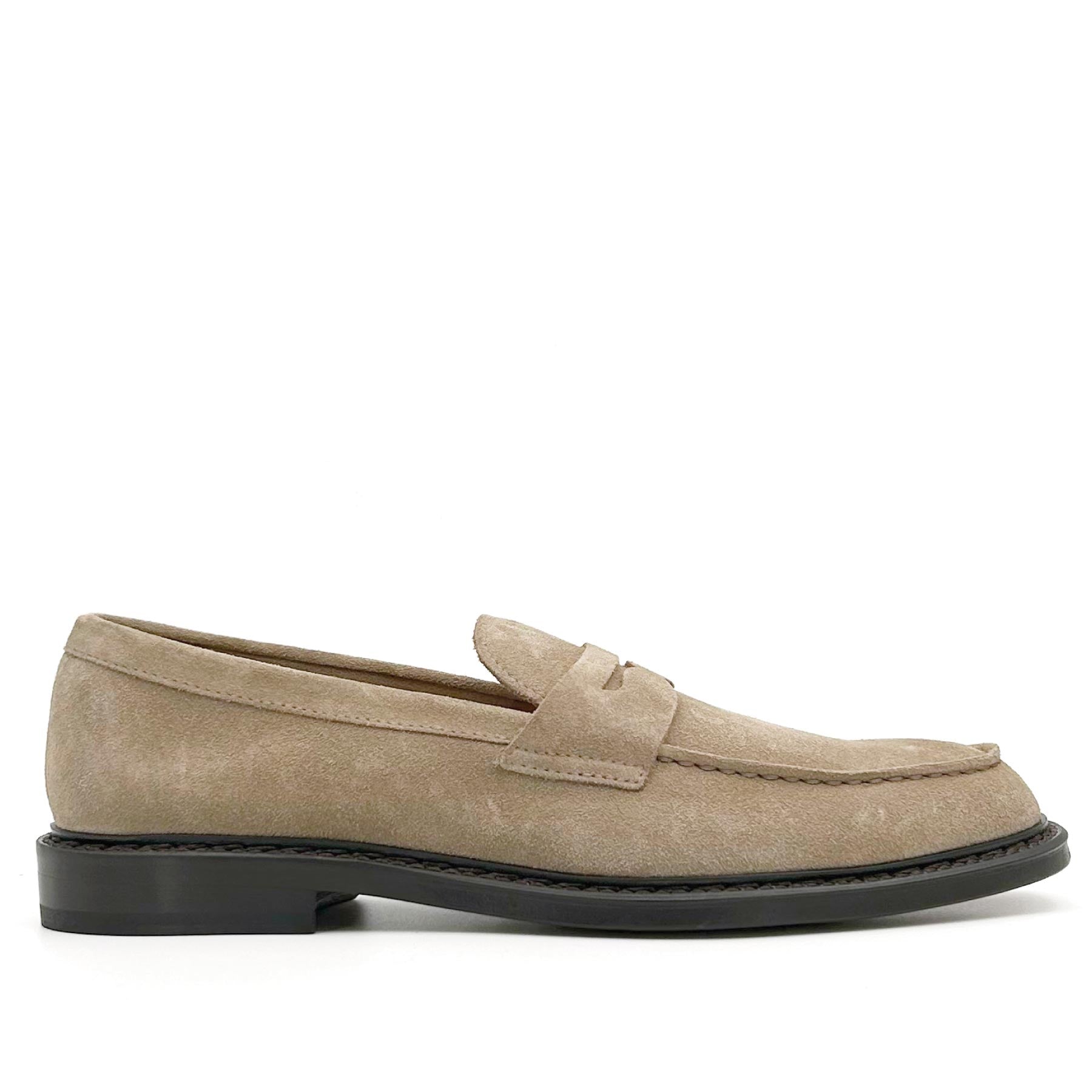 Penny Loafer Suede Sabbia