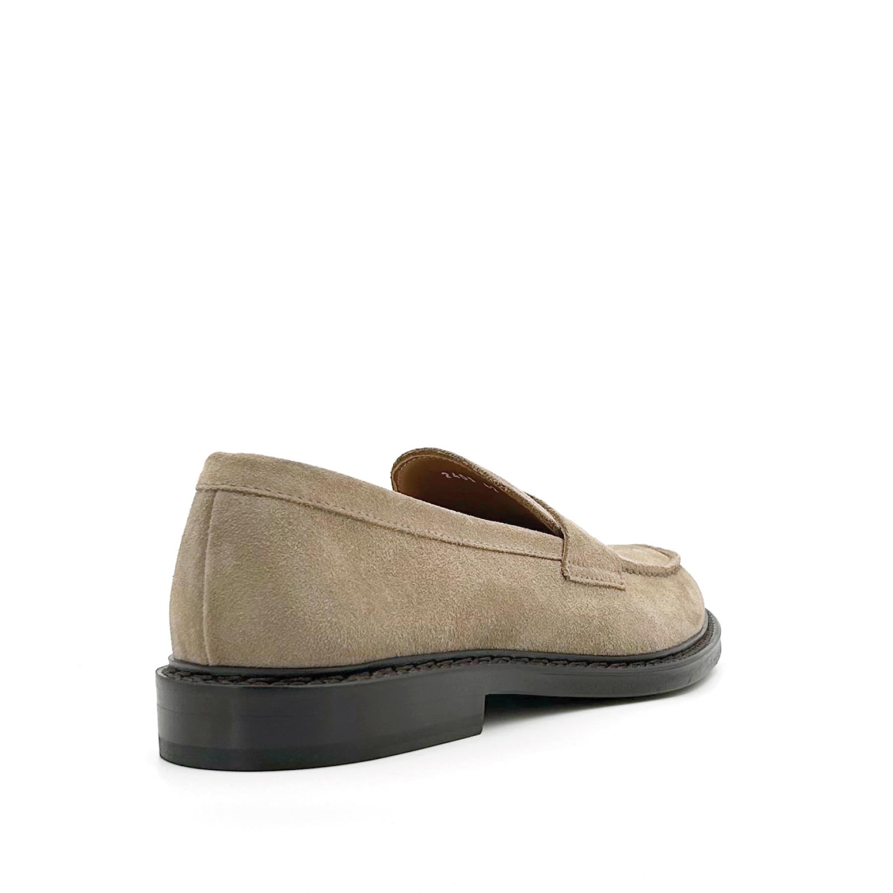 Penny Loafer Suede Sabbia