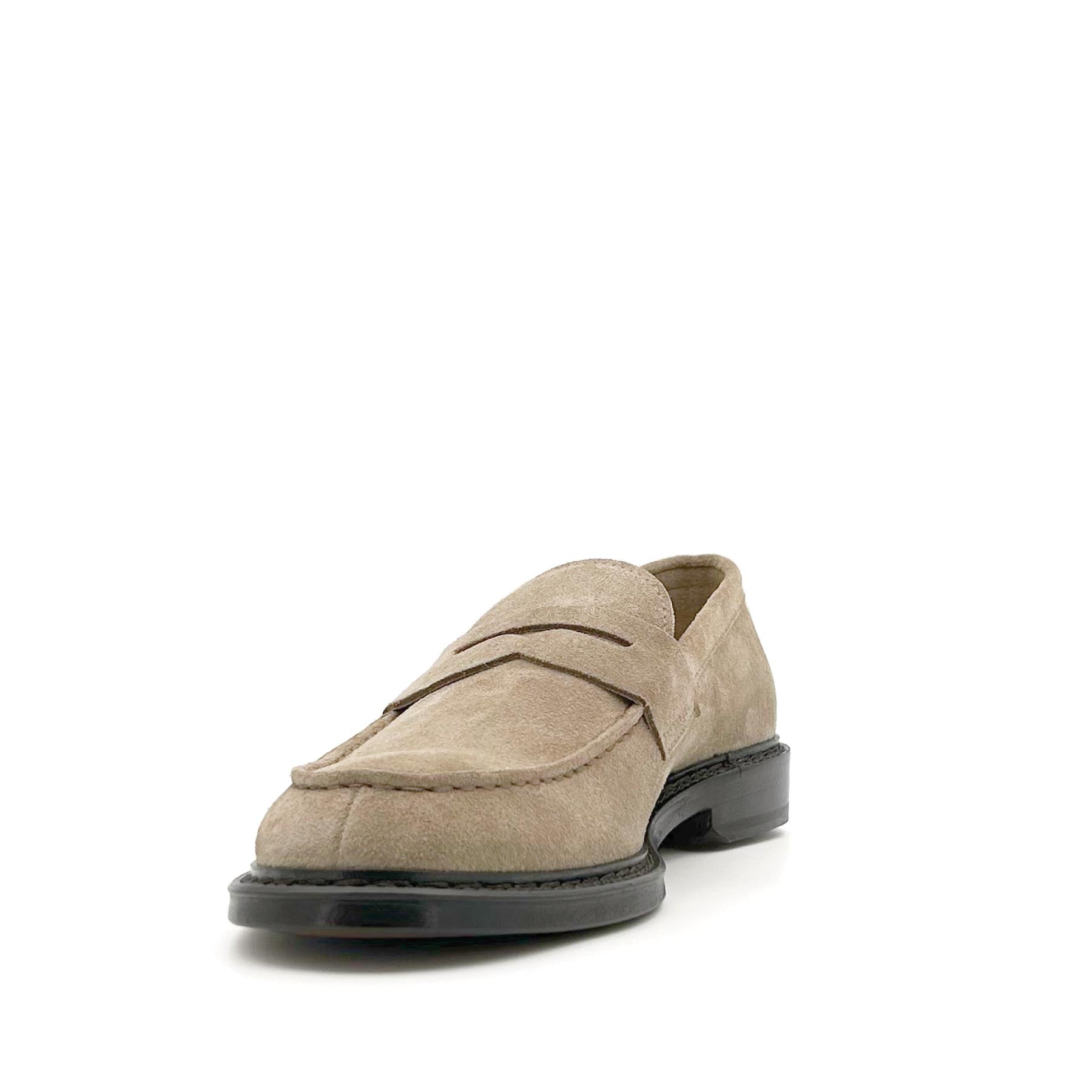 Penny Loafer Suede Sabbia