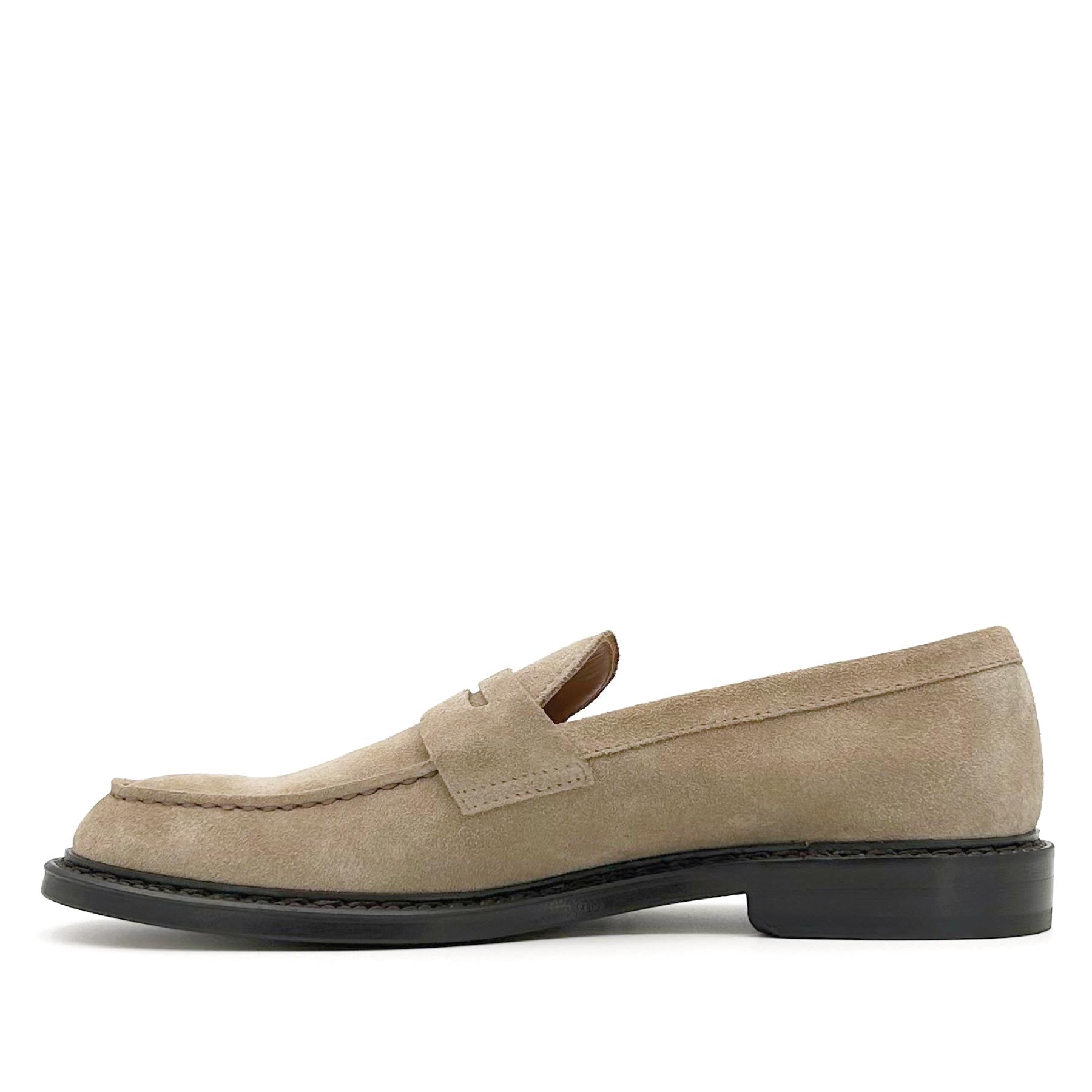 Penny Loafer Suede Sabbia