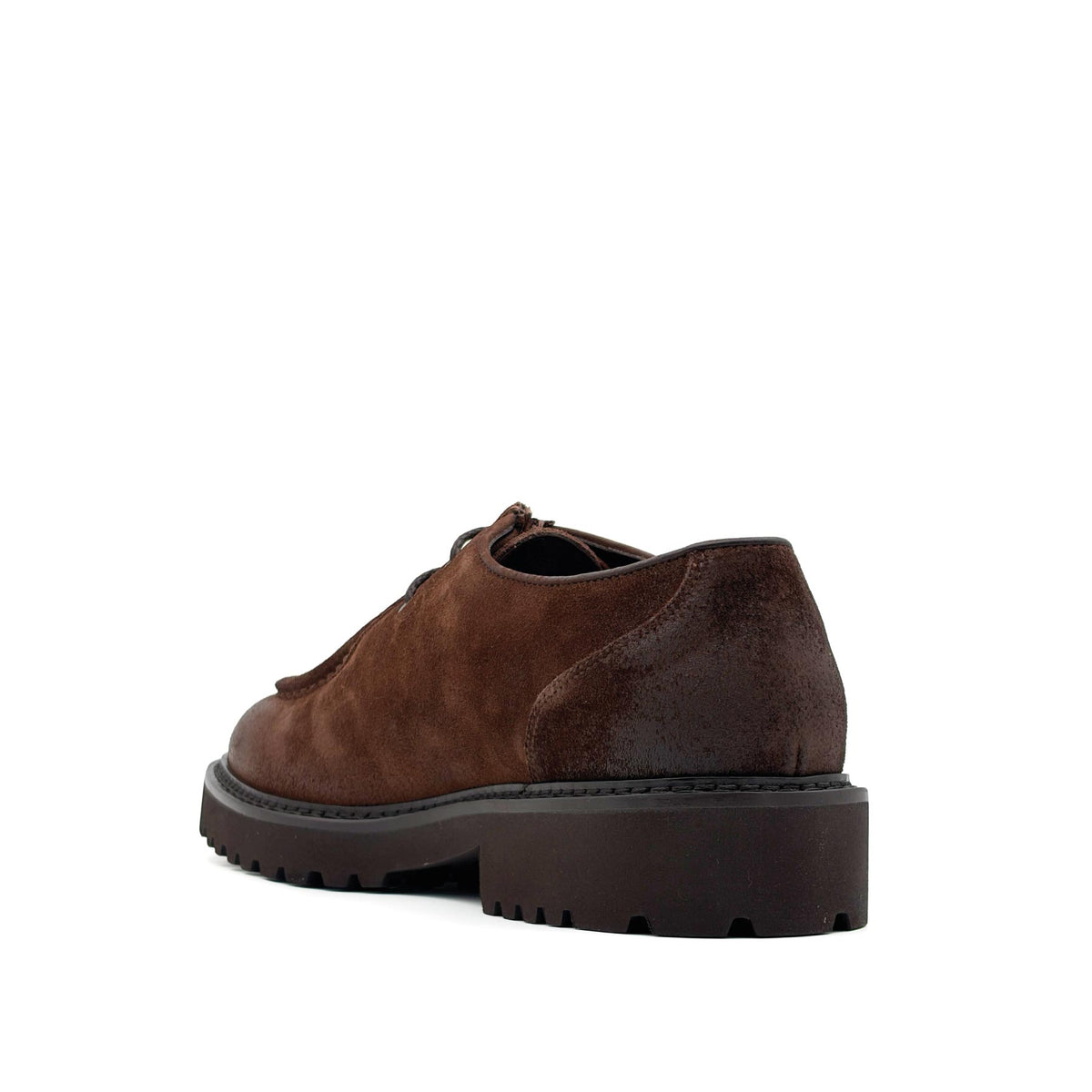 Two Eyelet Suede Derby Havana