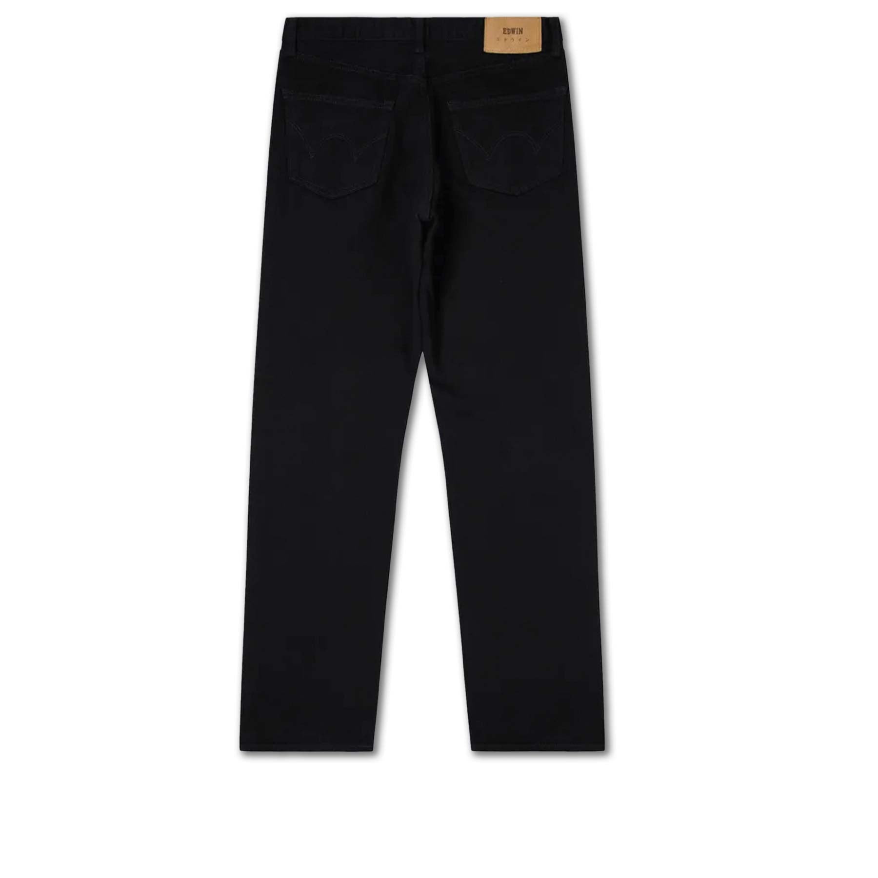 Loose Straight Black Unwashed 13oz