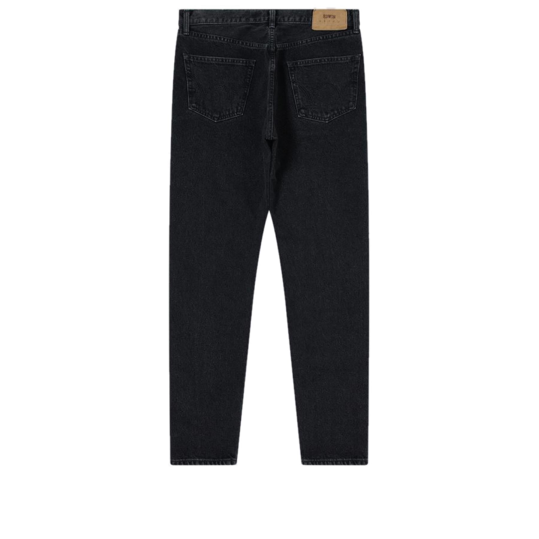 Slim Tapered Kaihara Black Dark Used