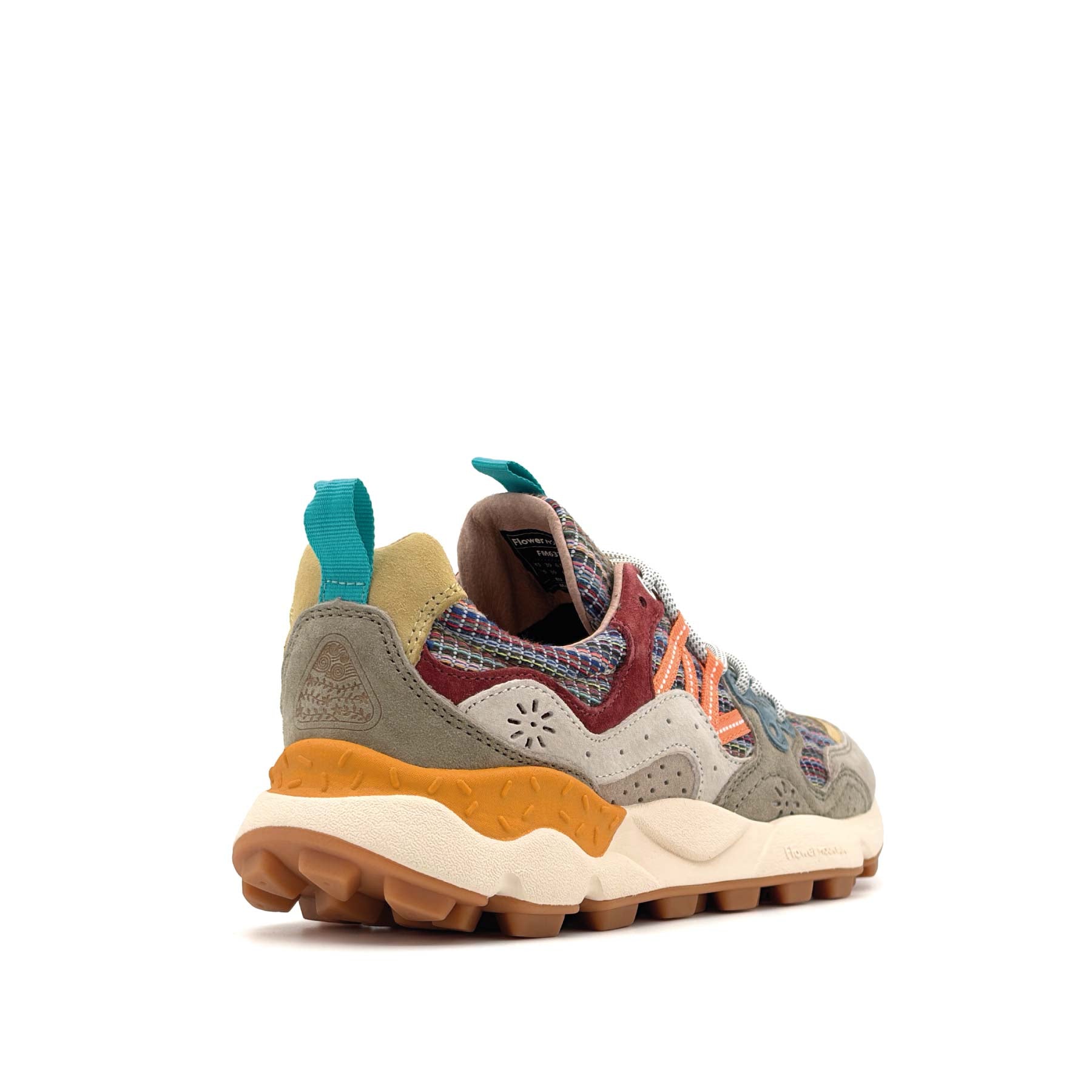 Yamano 3 Uni Suede Cotton Striped Grey Military Rust
